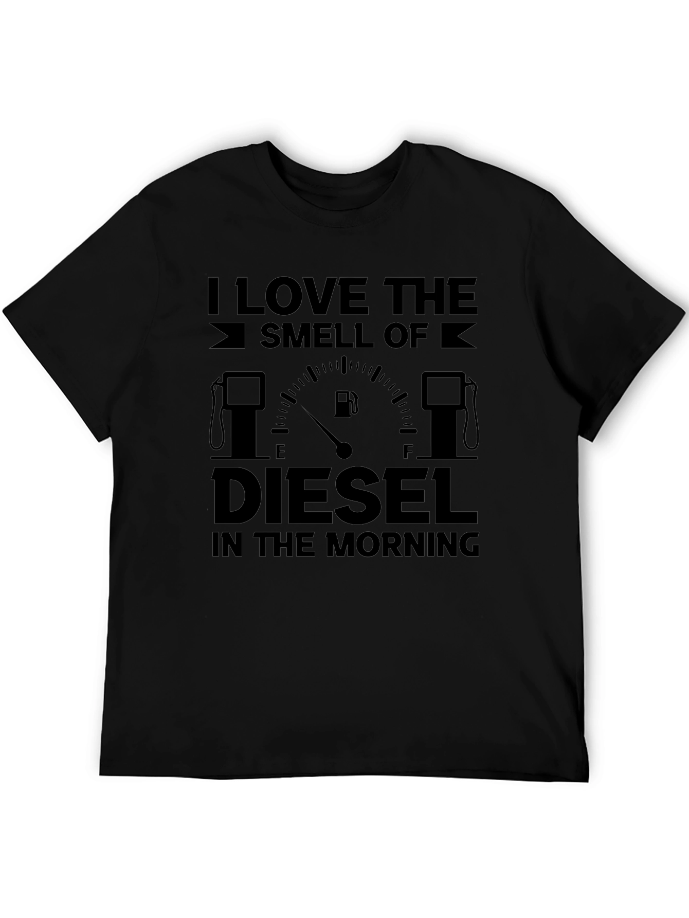 Black Diesel Smell T-Shirt - Morning Humor view 5