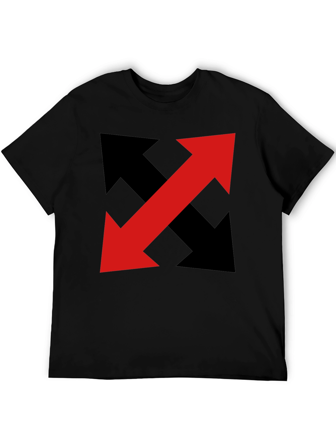 Black Arrow T-Shirt - Bold Graphic Print view 5