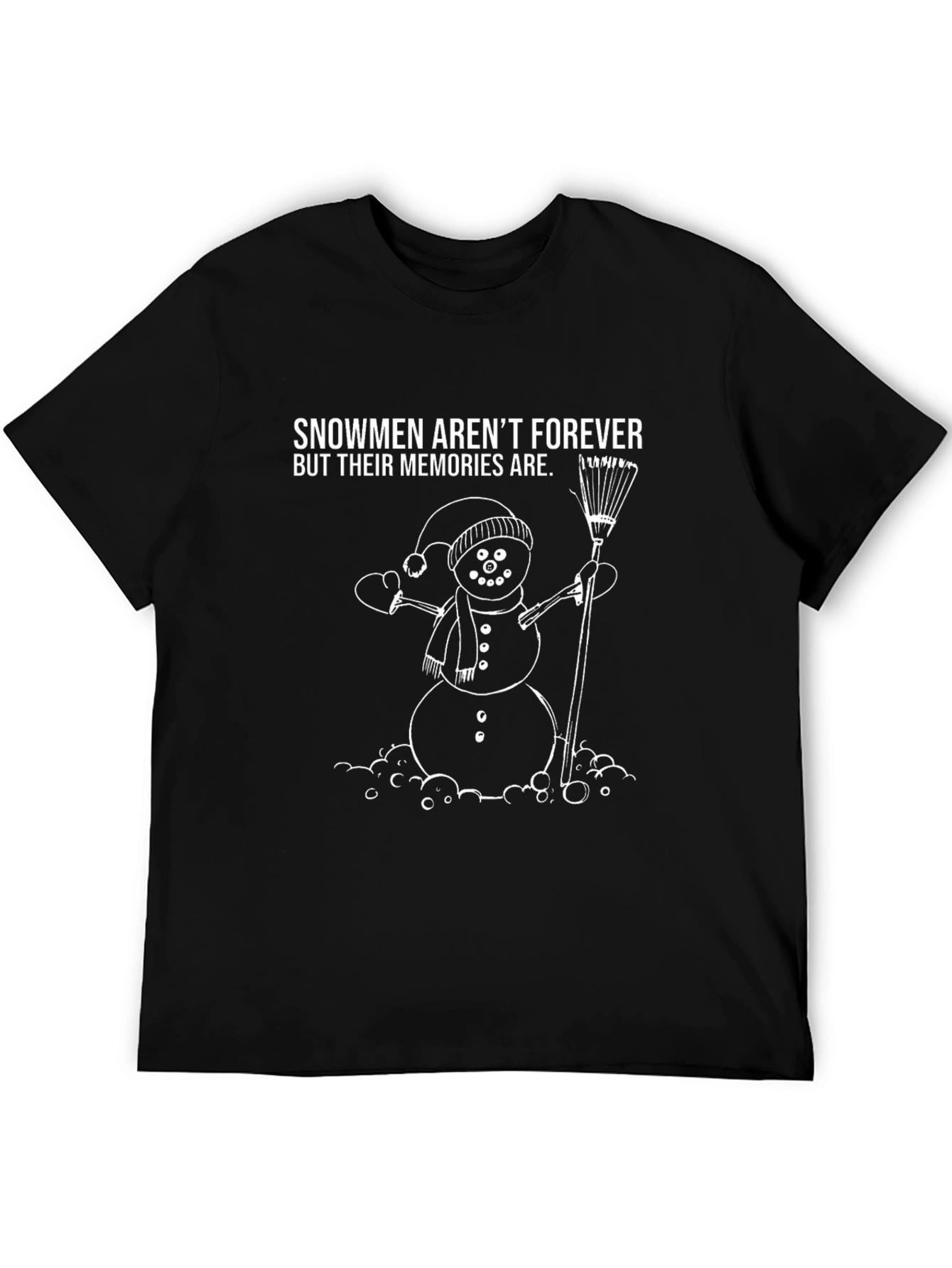 Black Snowmen Aren't Forever T-Shirt view 5