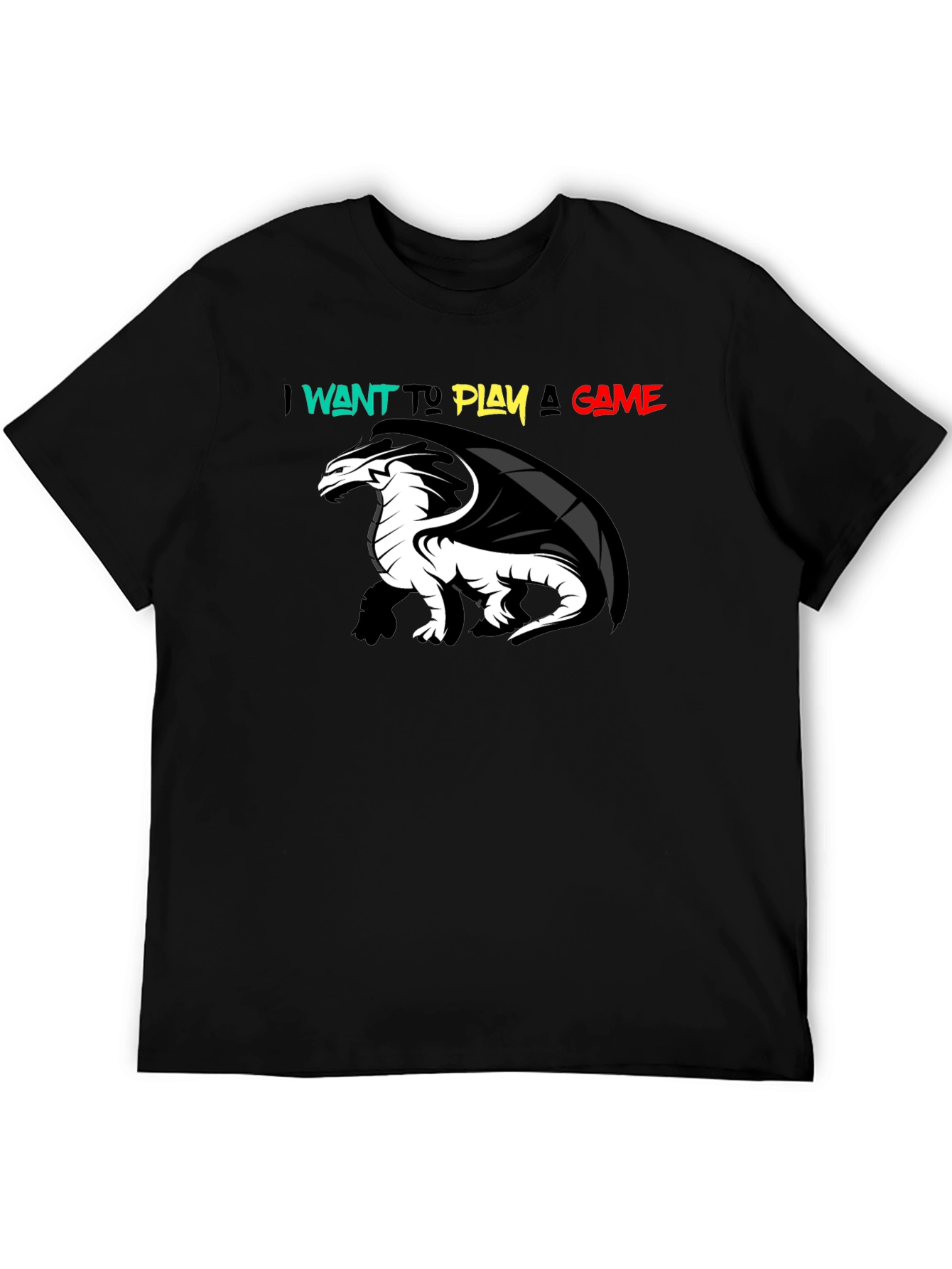 Black Dragon Game T-Shirt - Black view 5