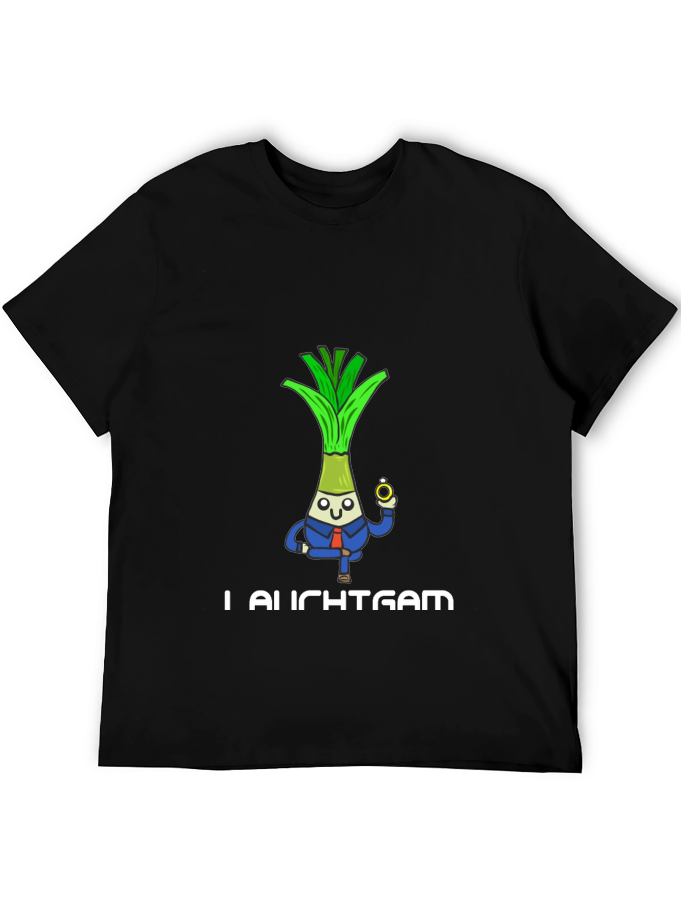 Black Funny Leek Groom T-Shirt - I Leek That Gam view 5