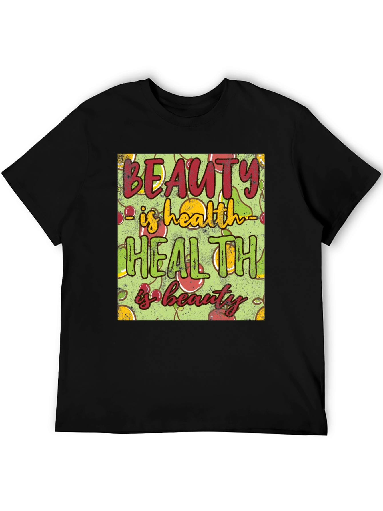 Black Beauty is Health T-Shirt - Wellness Graphic Tee view 5