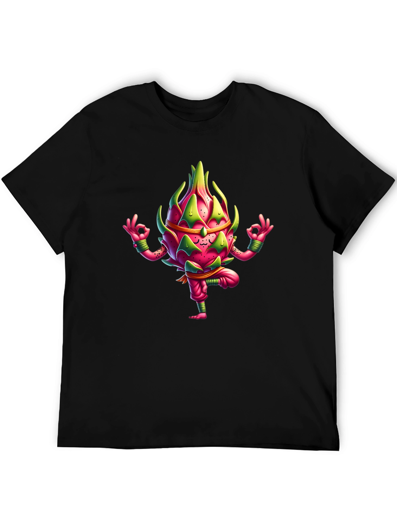 Black Dragon Fruit Yoga T-Shirt - Meditate in Style! view 5