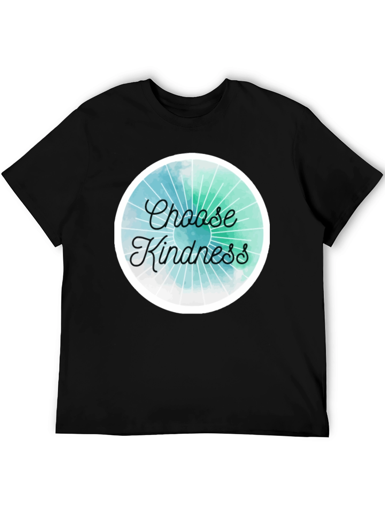 Black Choose Kindness Graphic Tee - Black Cotton Blend view 5