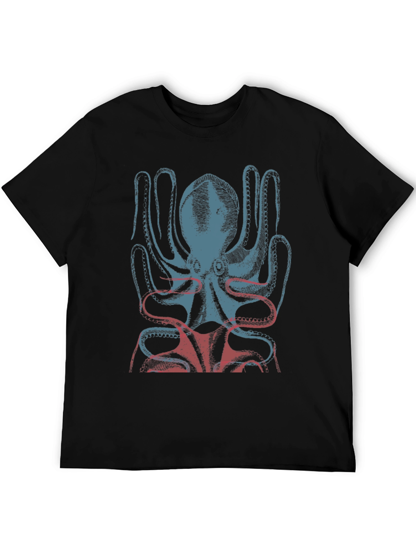 Black Octopus Graphic Tee - Stylish Menswear view 5