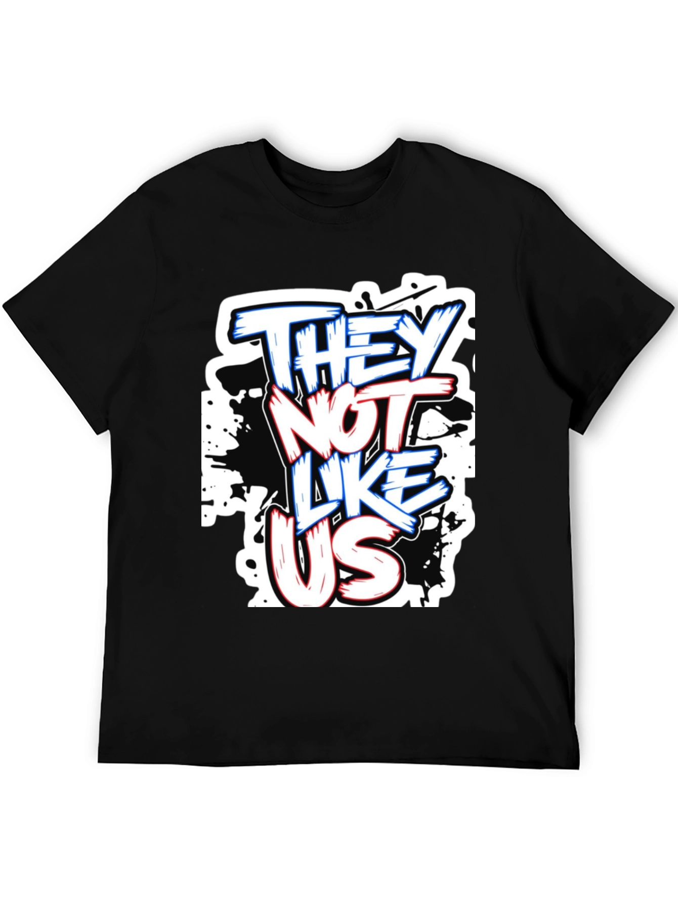 Black They Not Like Us Graphic T-Shirt view 5