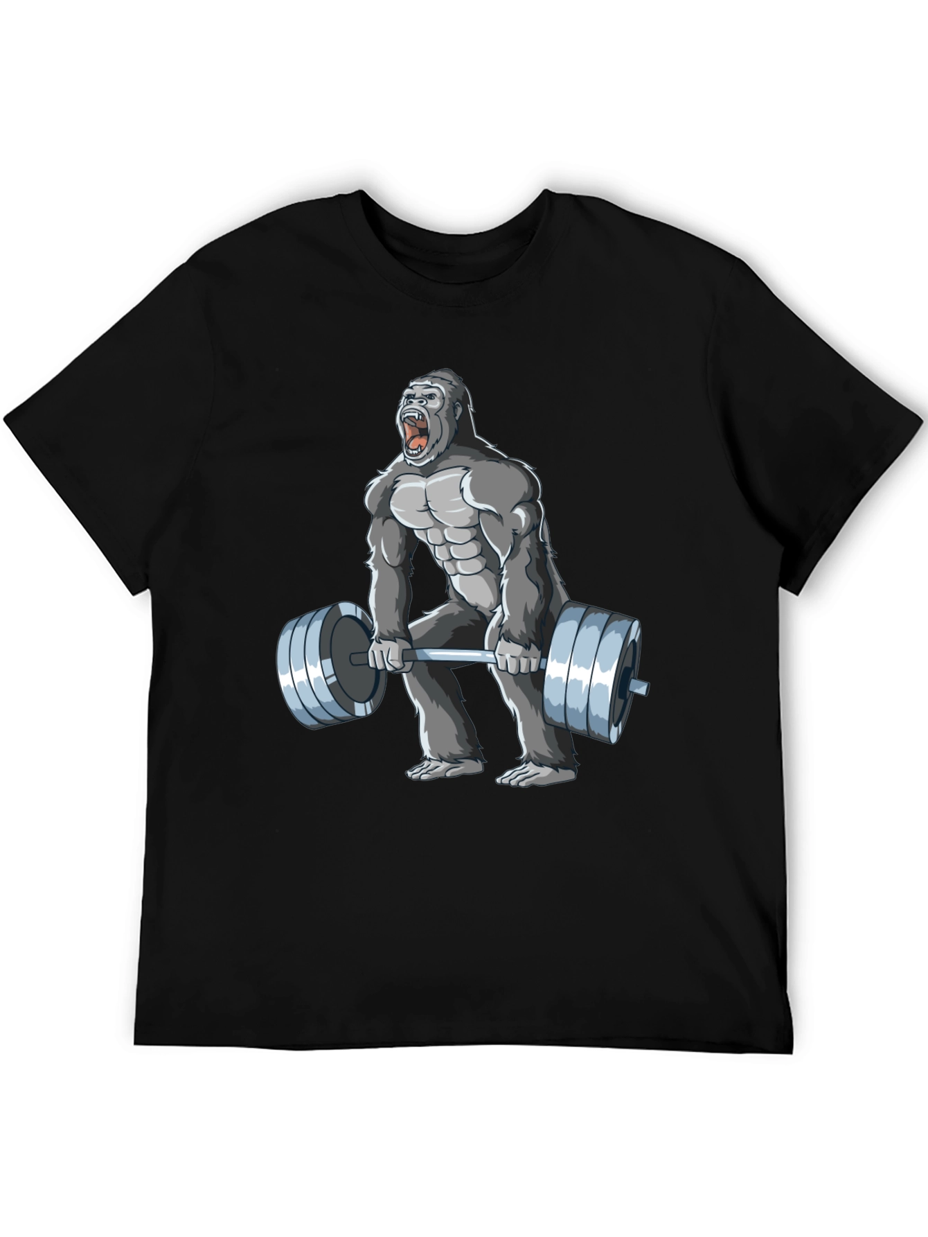 Black Gorilla Gym T-Shirt - Black view 5