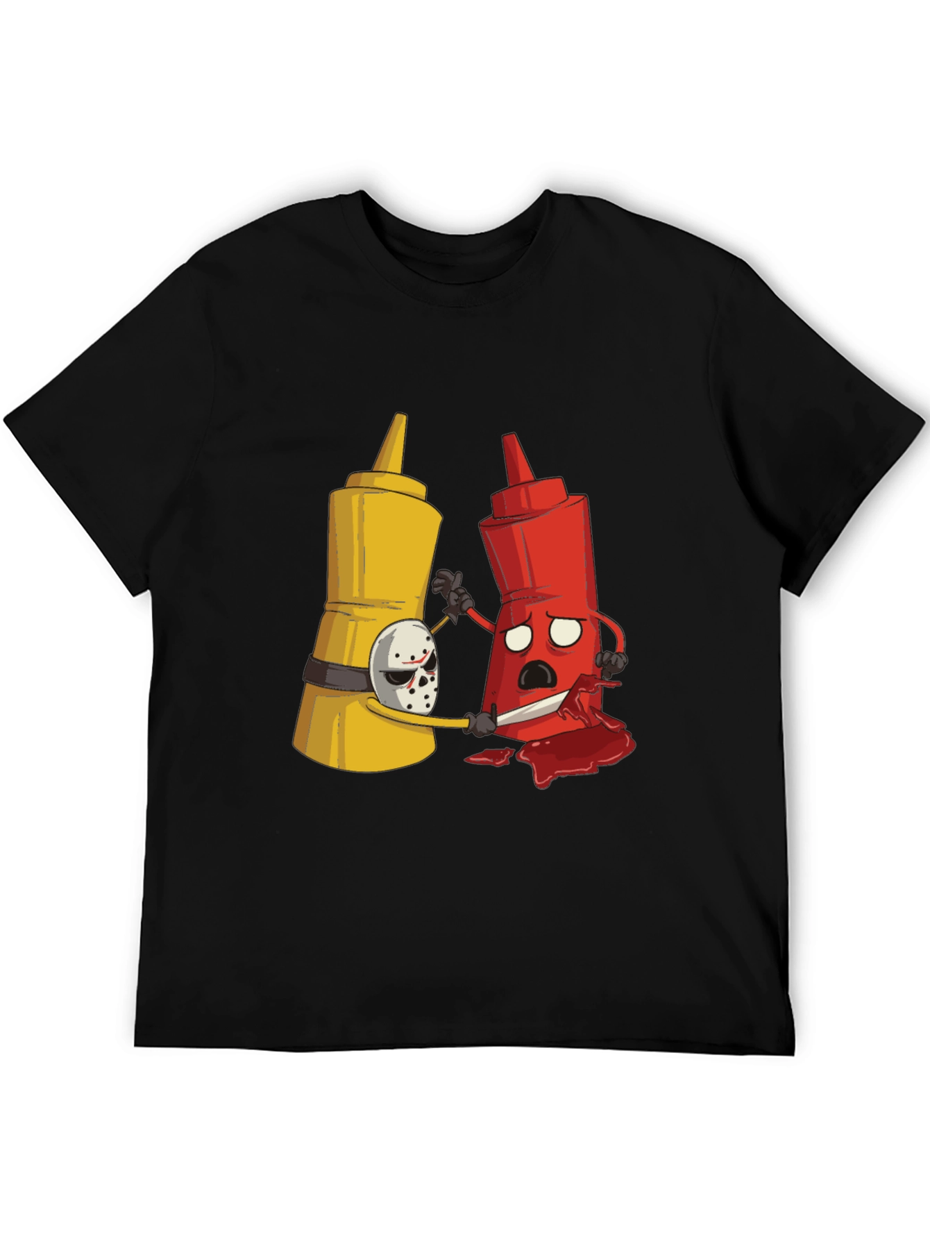 Black Killer Condiments Graphic T-Shirt view 5