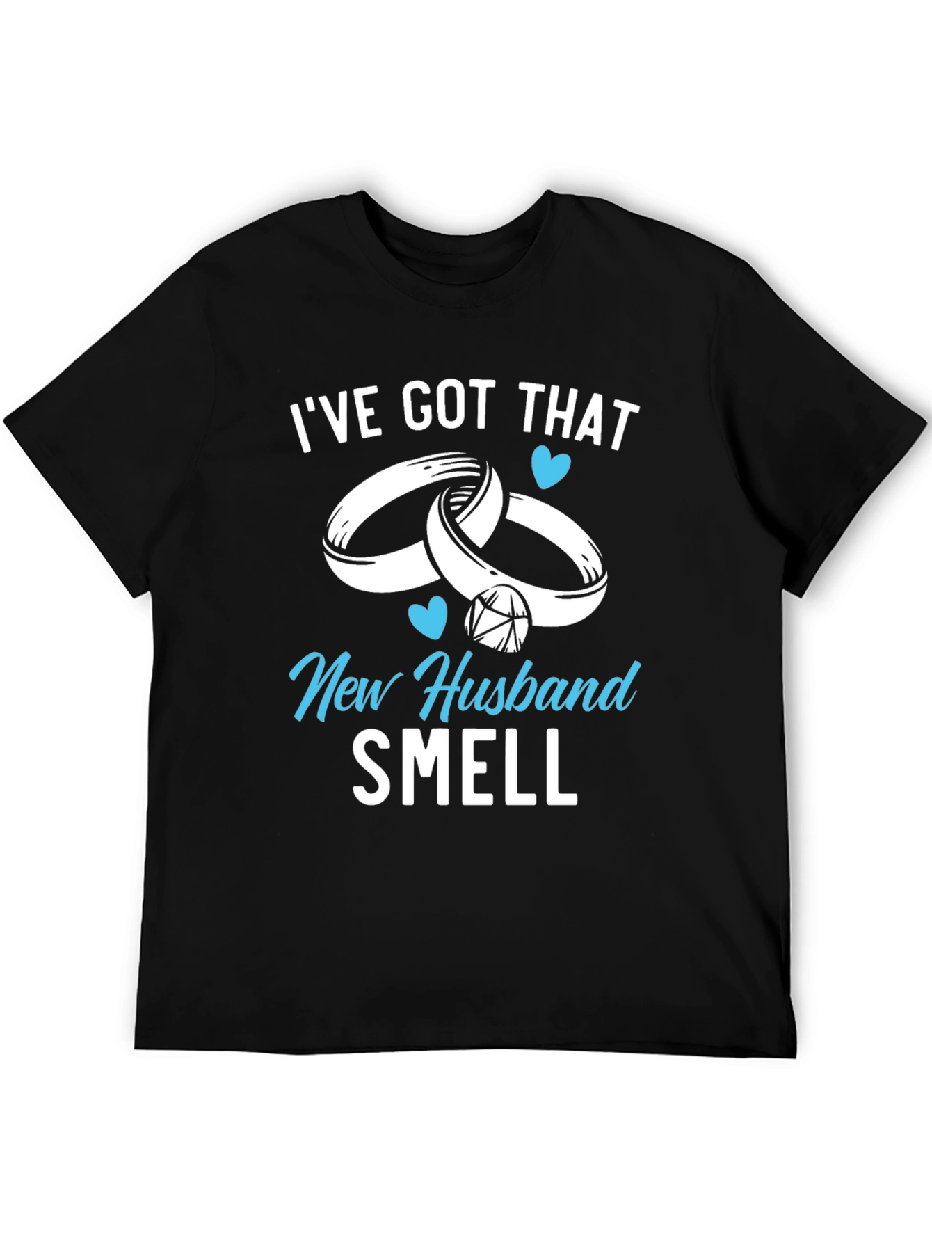 Black New Husband Smell Graphic Tee view 5