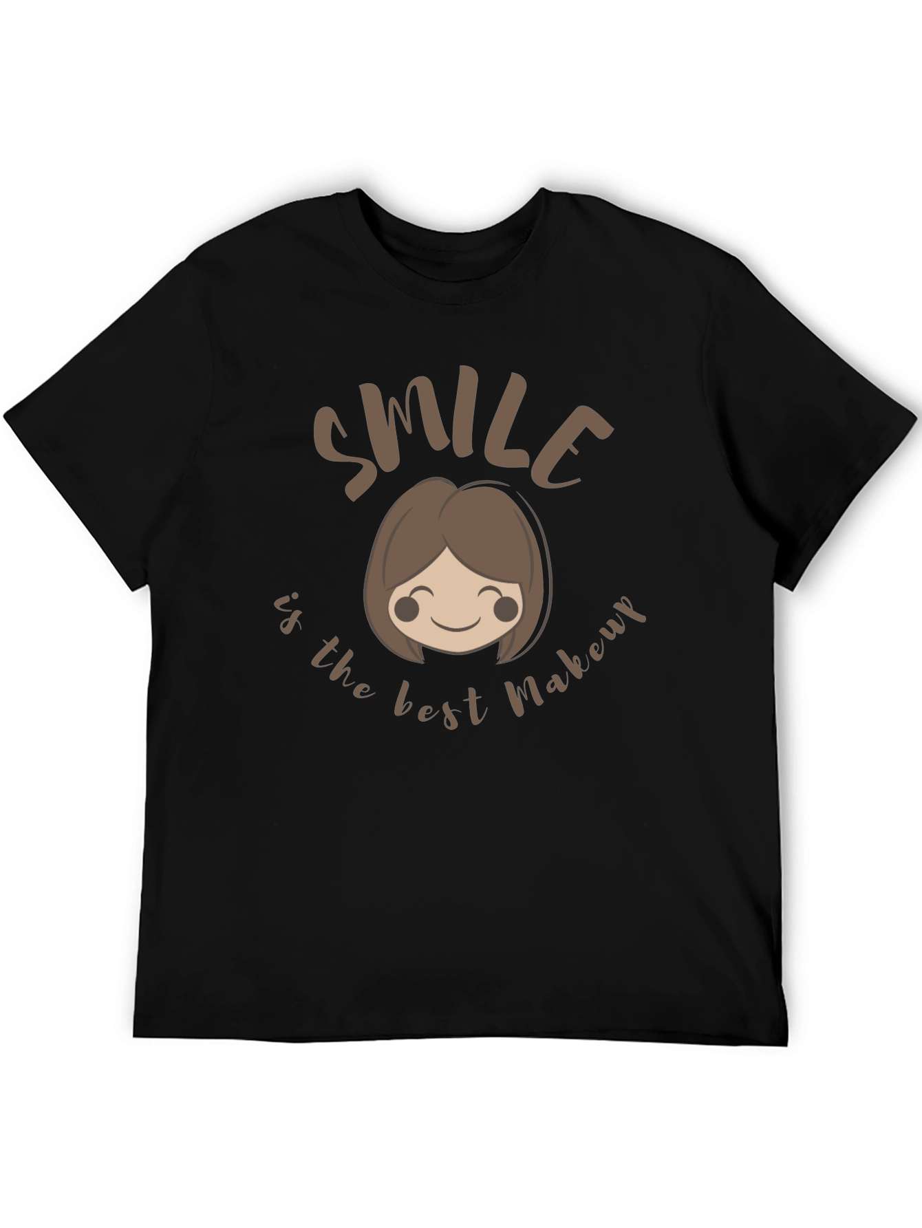 Black Smile is the Best Makeup Black T-Shirt view 5