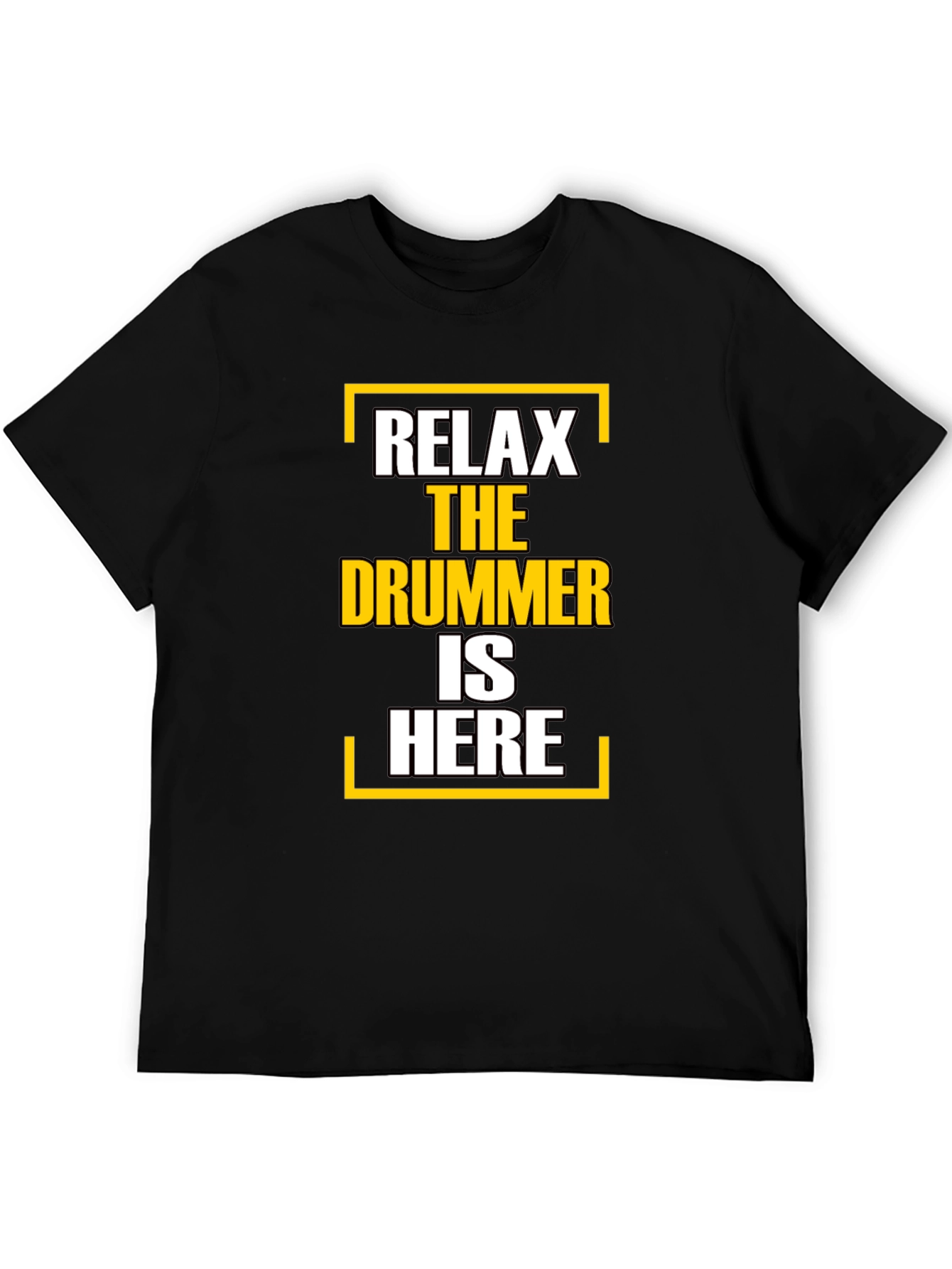 Black Relax The Drummer Is Here T-Shirt view 5