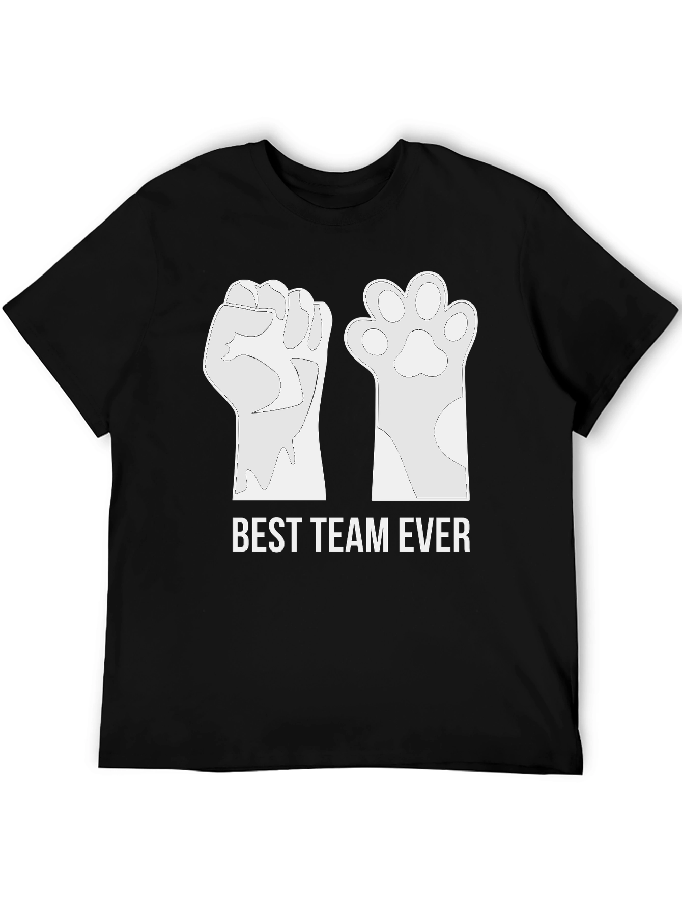 Black Best Team Ever Graphic Tee view 5