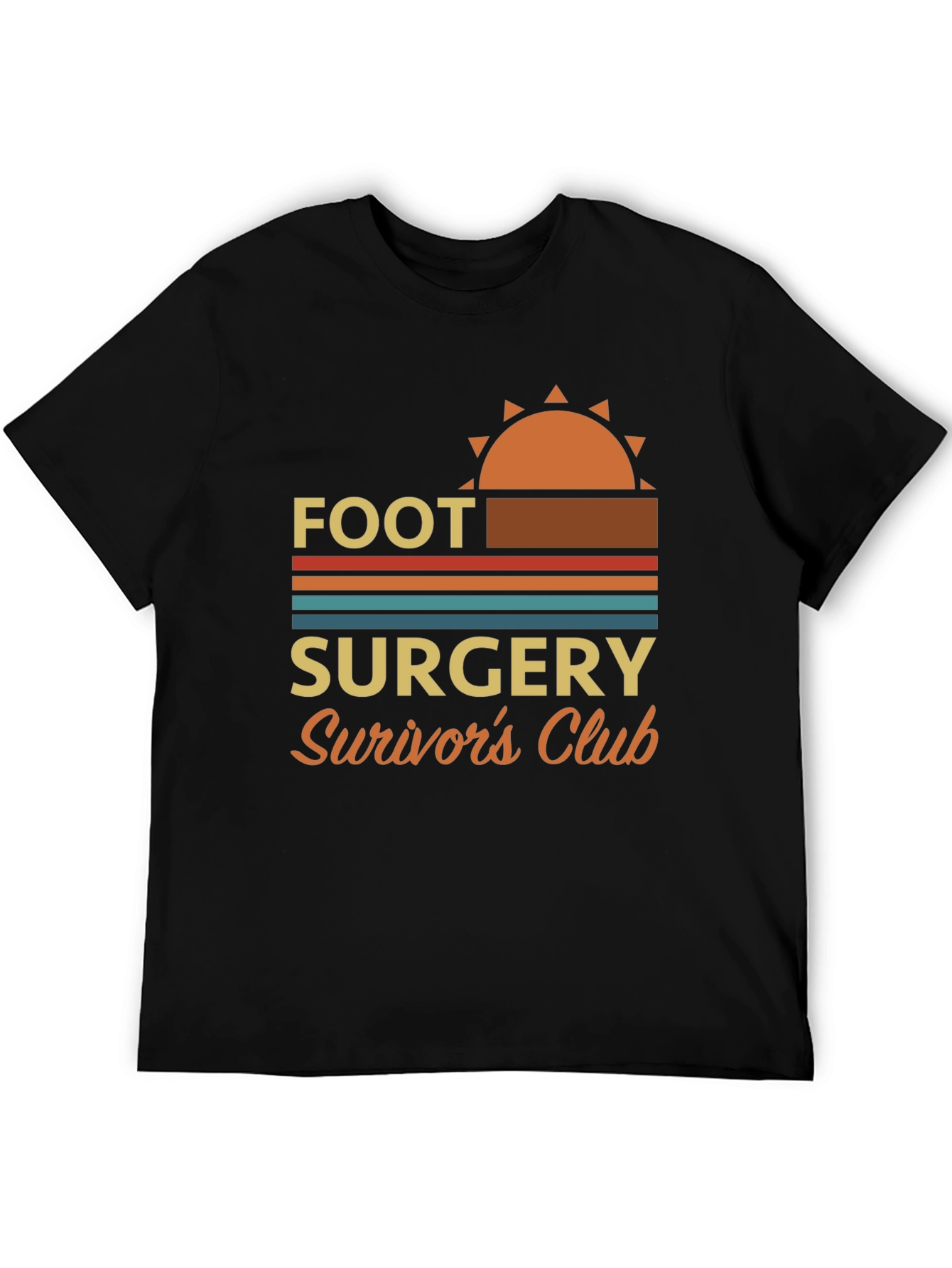 Black Foot Surgery Survivor's Club Graphic Tee view 5