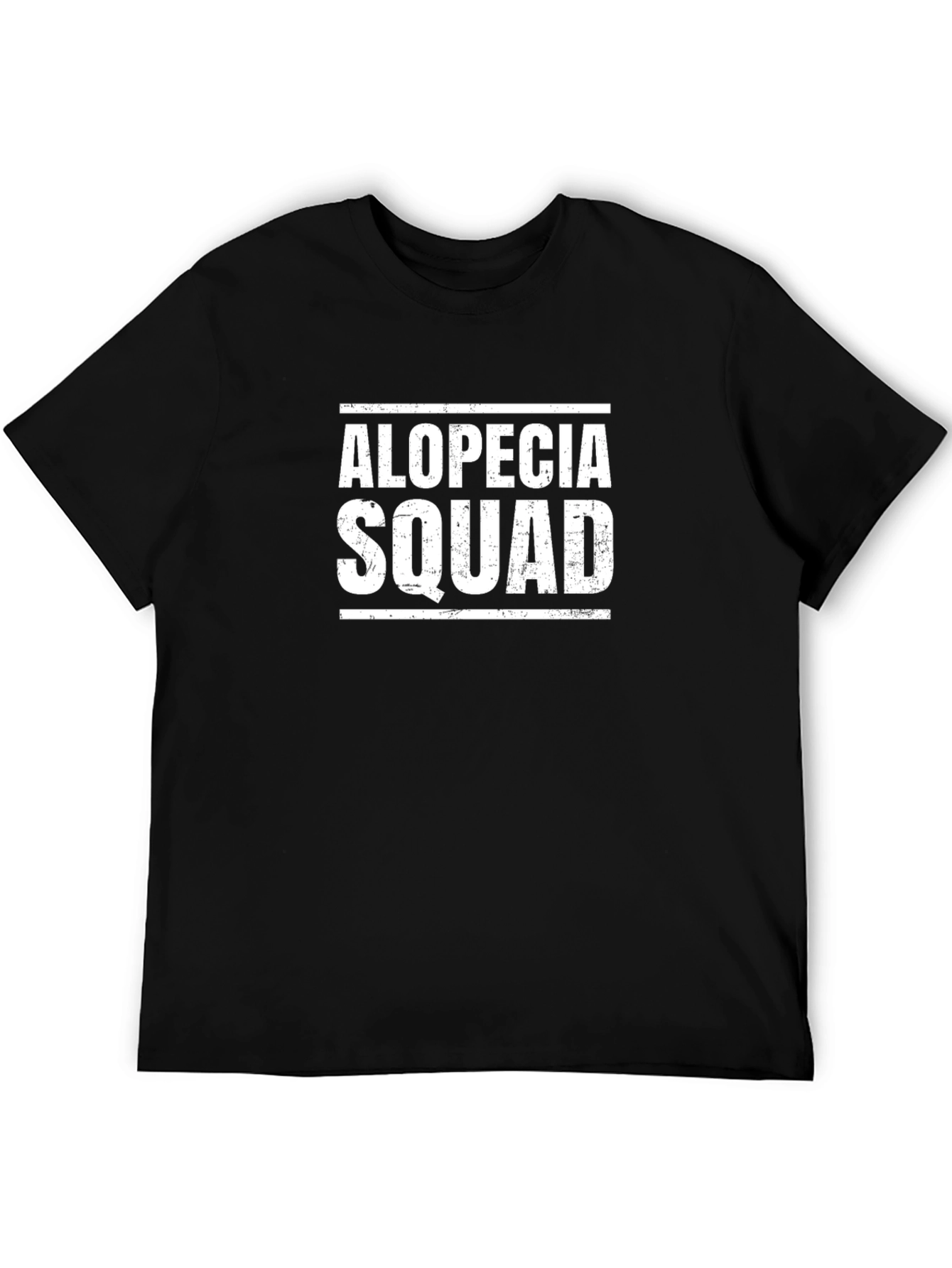 Black Alopecia Squad Graphic T-Shirt - Black view 5