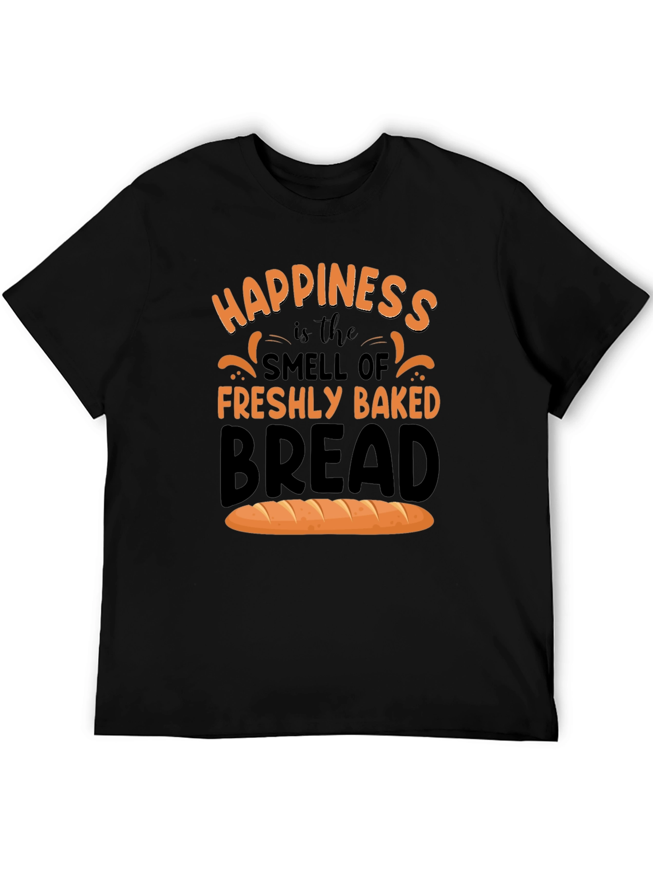Black Happiness is Freshly Baked Bread T-Shirt view 5