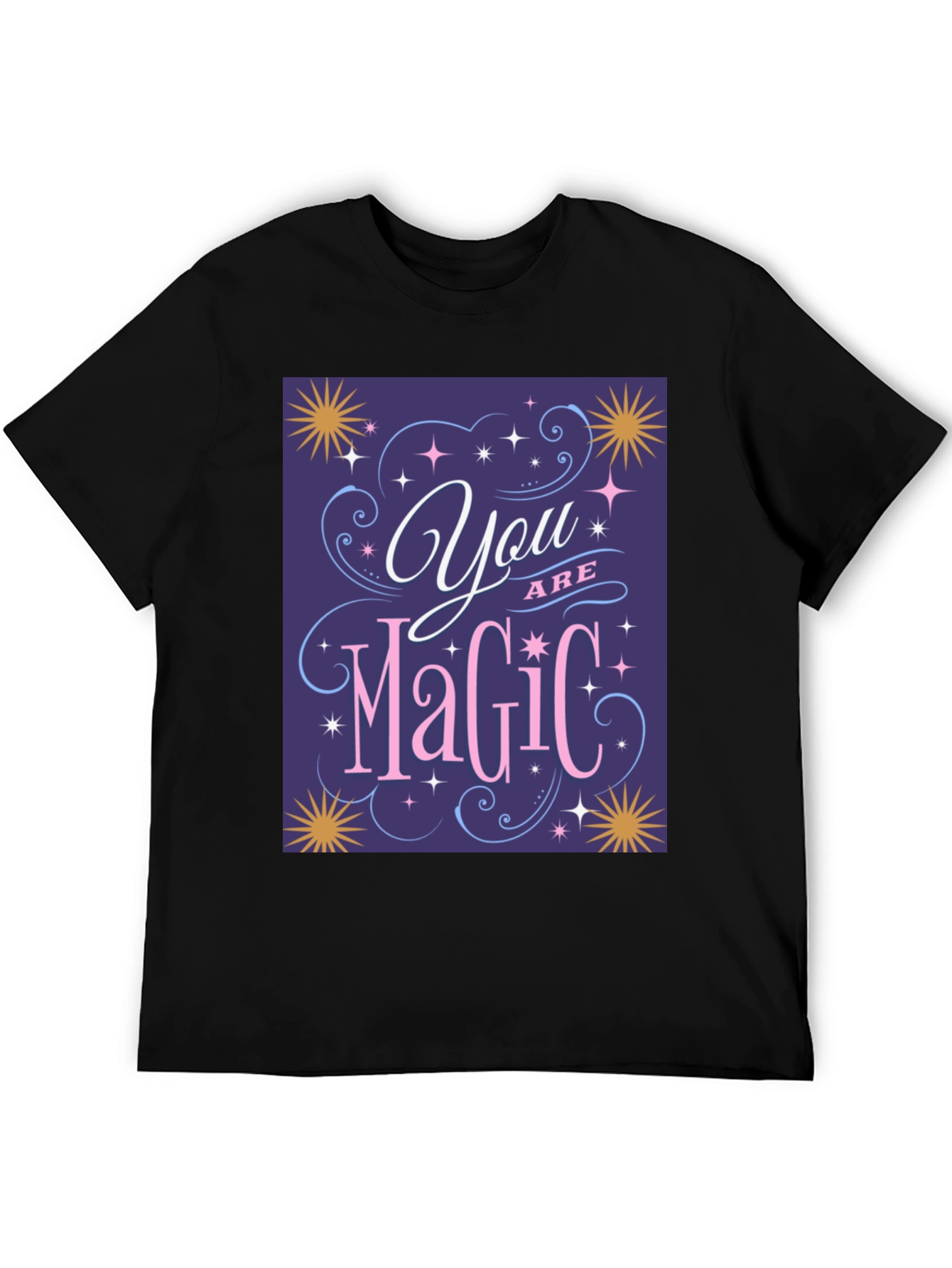 Black You Are Magic T-Shirt - Positive Vibes Tee view 5