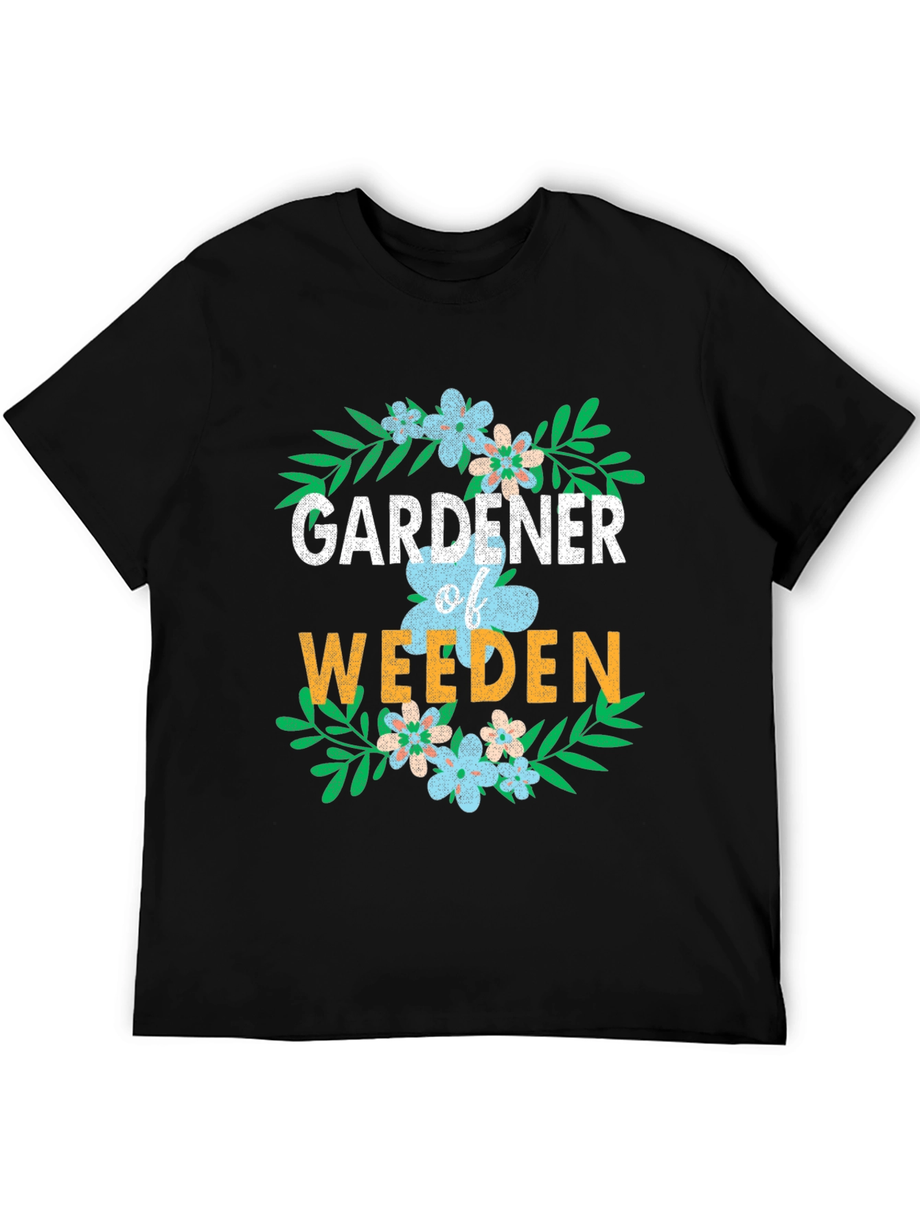 Black Gardener of Weeden Graphic T-Shirt view 5