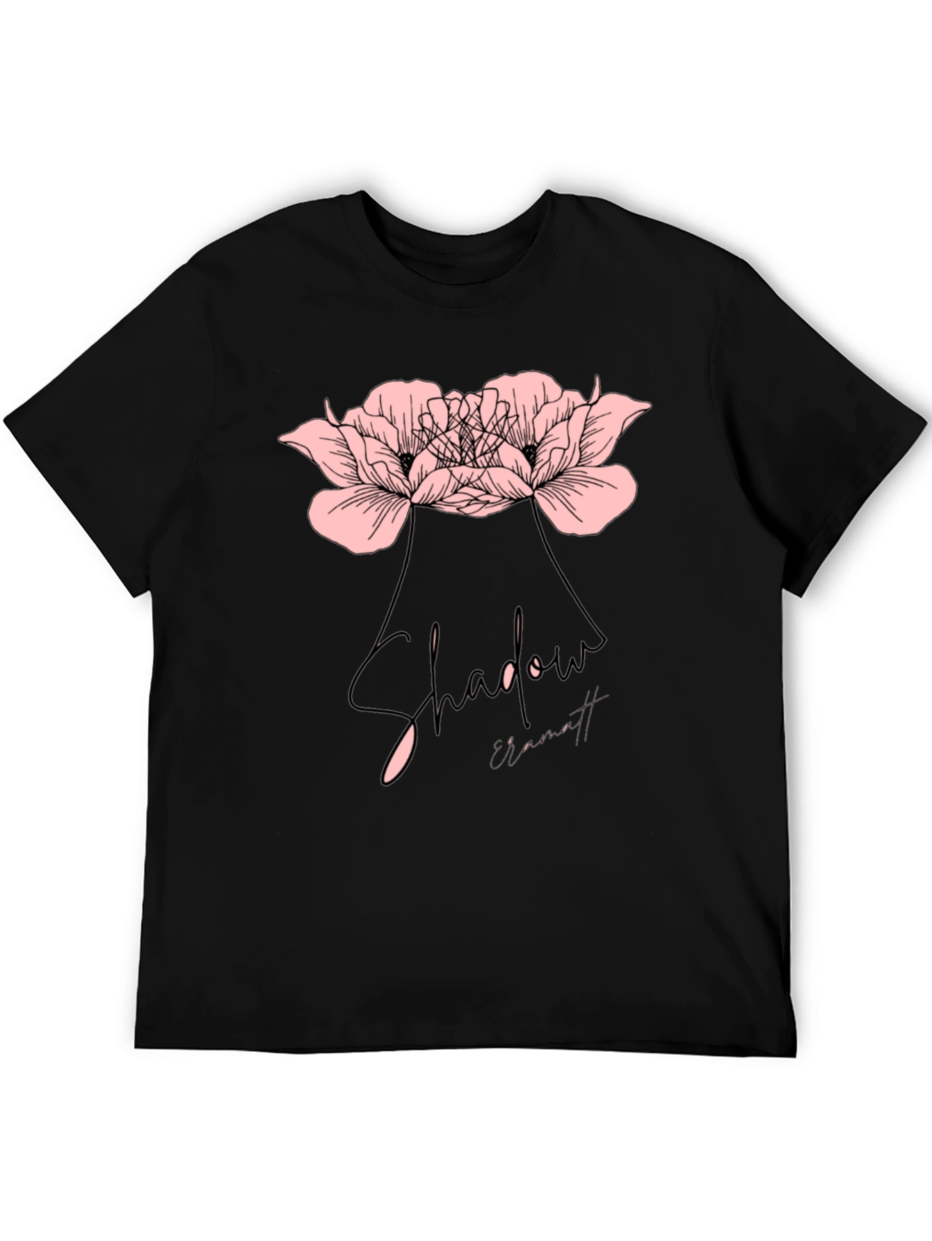 Black Shadow Emmett Floral Graphic Tee - Black view 5