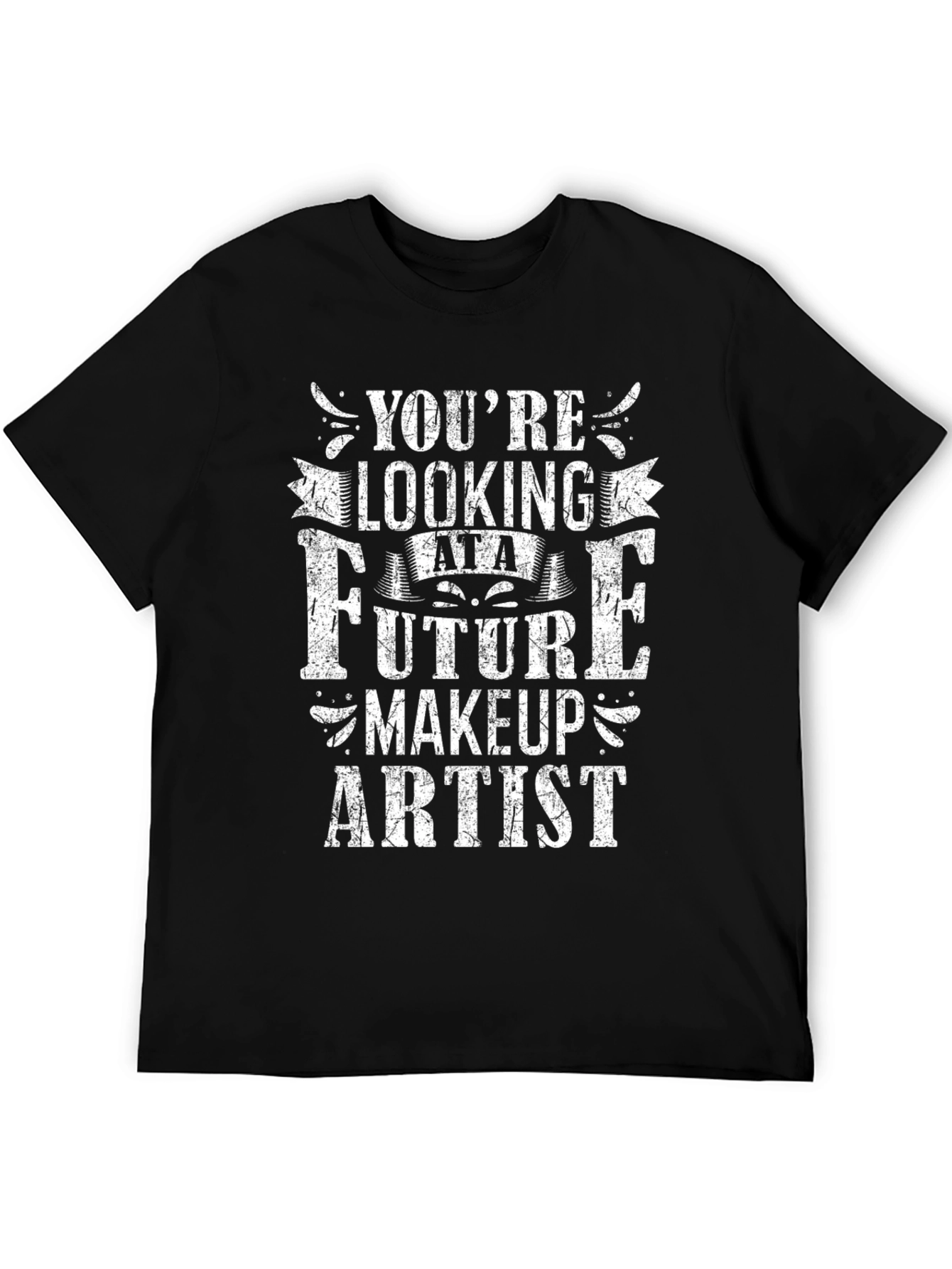 Black Future Makeup Artist Graphic Tee - Black view 5