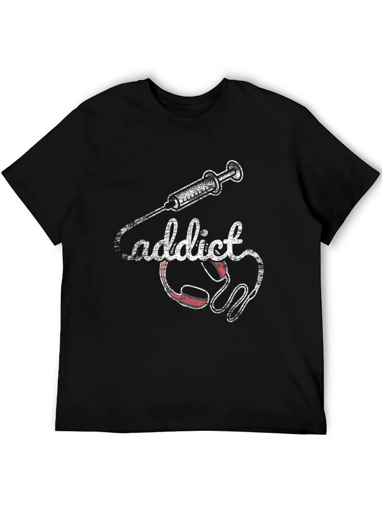 Black Addict Graphic Tee view 5