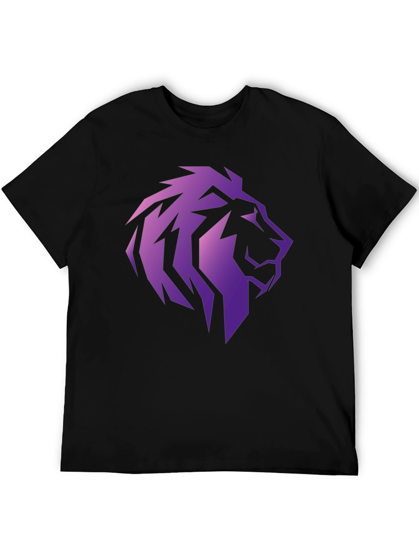 Black Lion Head Graphic Tee - Stylish Men's T-Shirt view 5