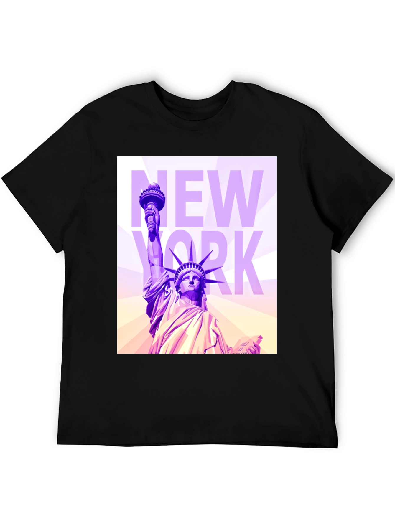 Black Statue of Liberty Graphic Tee view 5