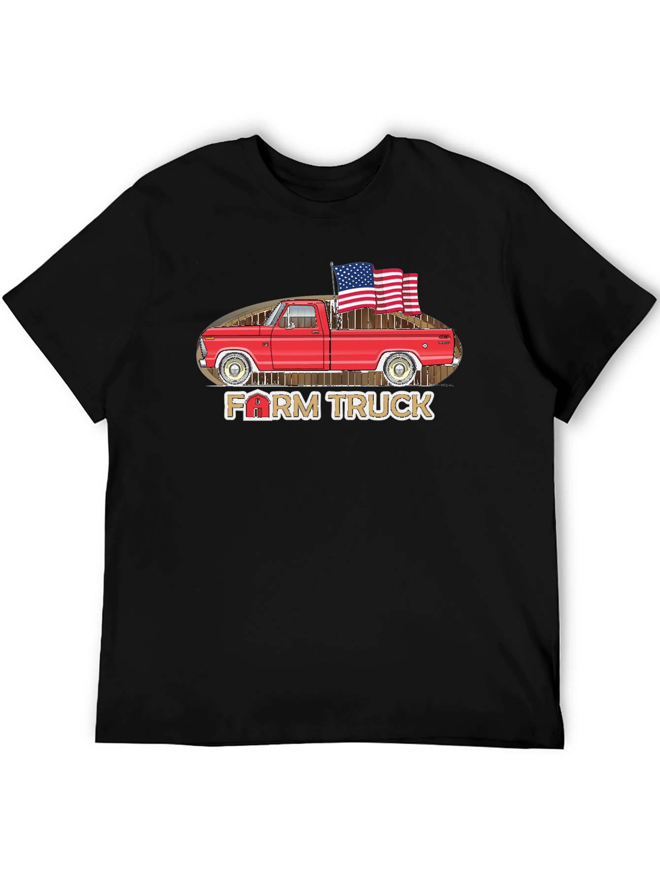 Farm Truck Patriotic T-Shirt - 5