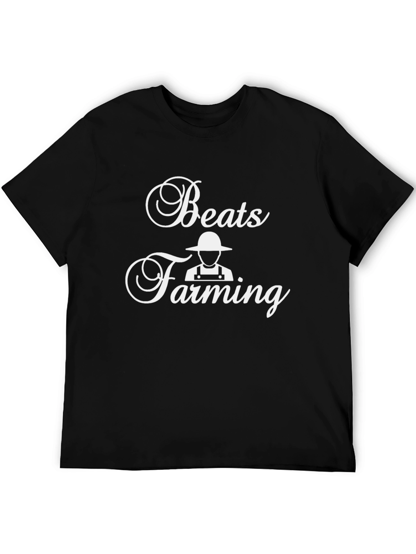 Black Beats Funny Farmer T-Shirt - Unique Graphic Tee view 5