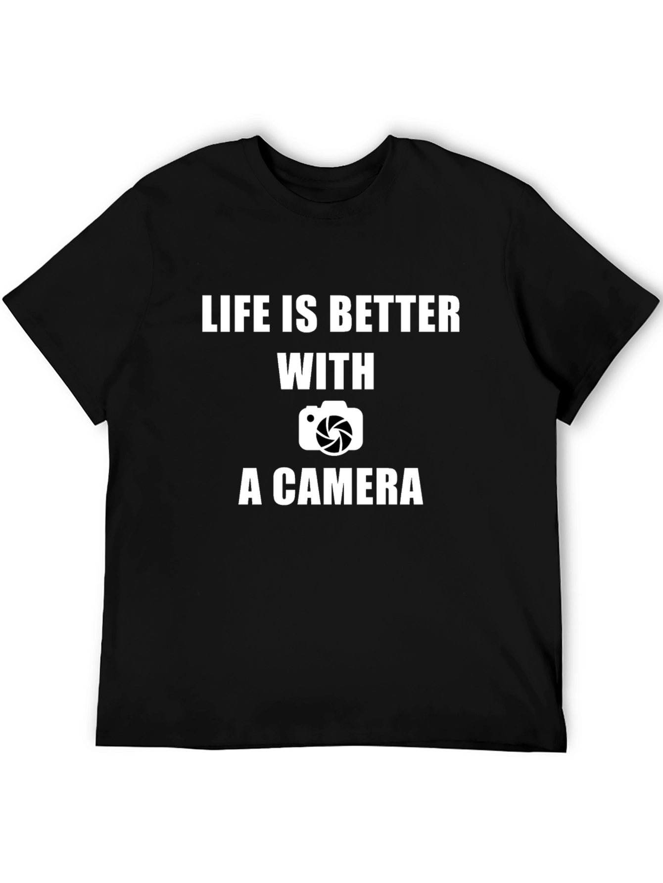 Black Life is Better with a Camera Graphic T-Shirt view 5