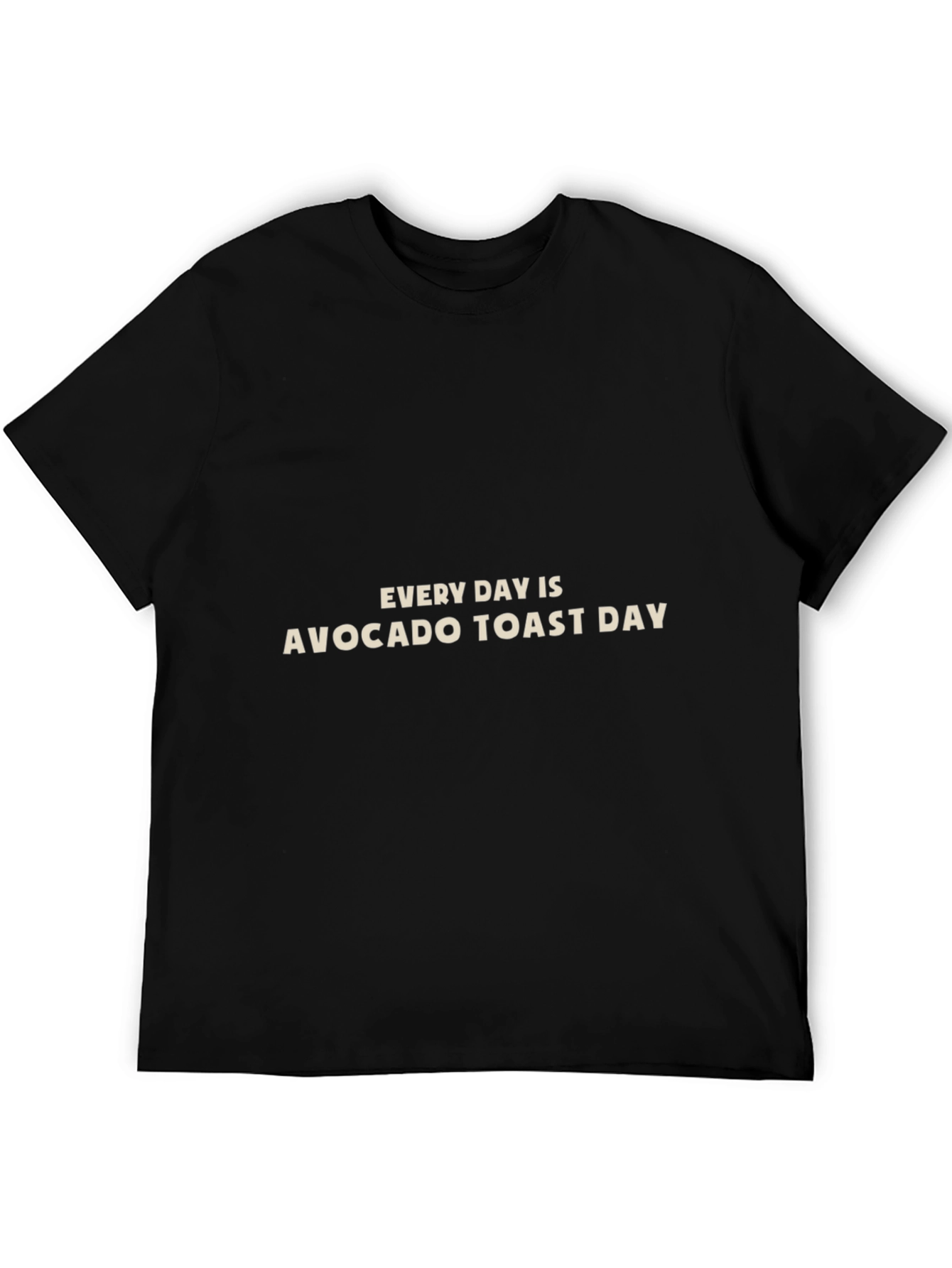 Black Avocado Toast Day T-Shirt - Everyday Comfort view 5