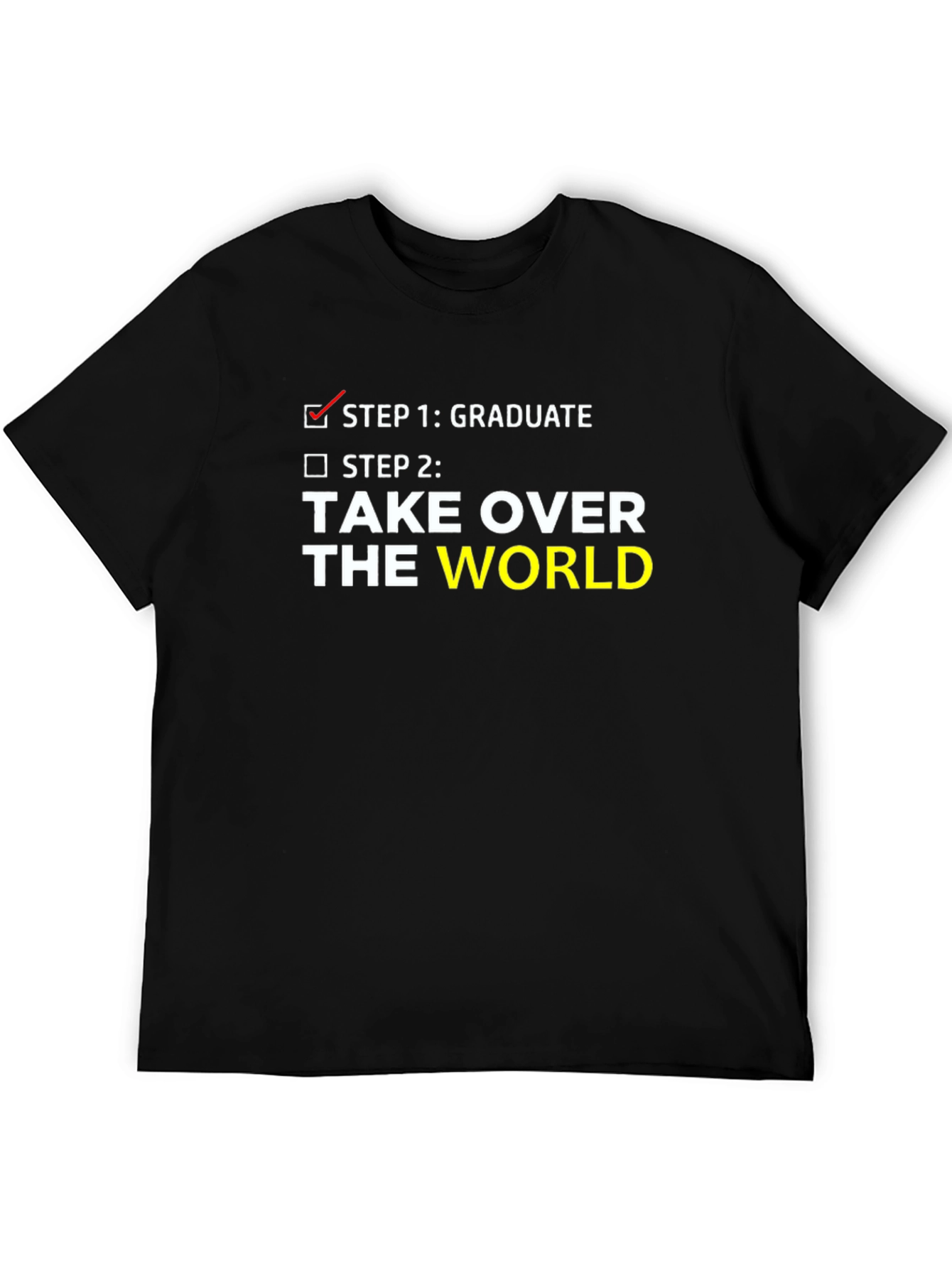 Black Graduate Take Over World T-Shirt Funny Graduation Gift view 5