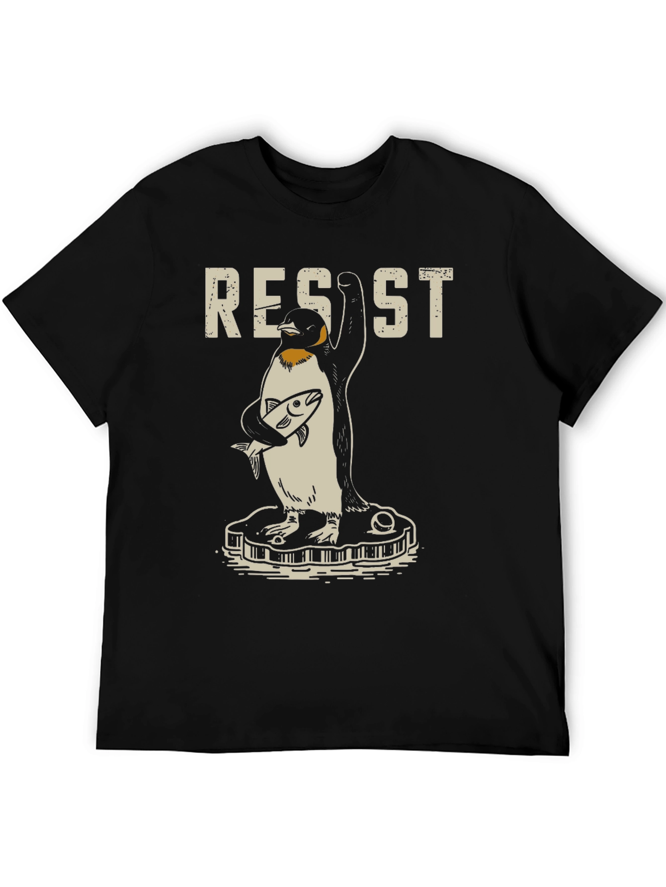Black Resist Penguin Graphic Tee view 5