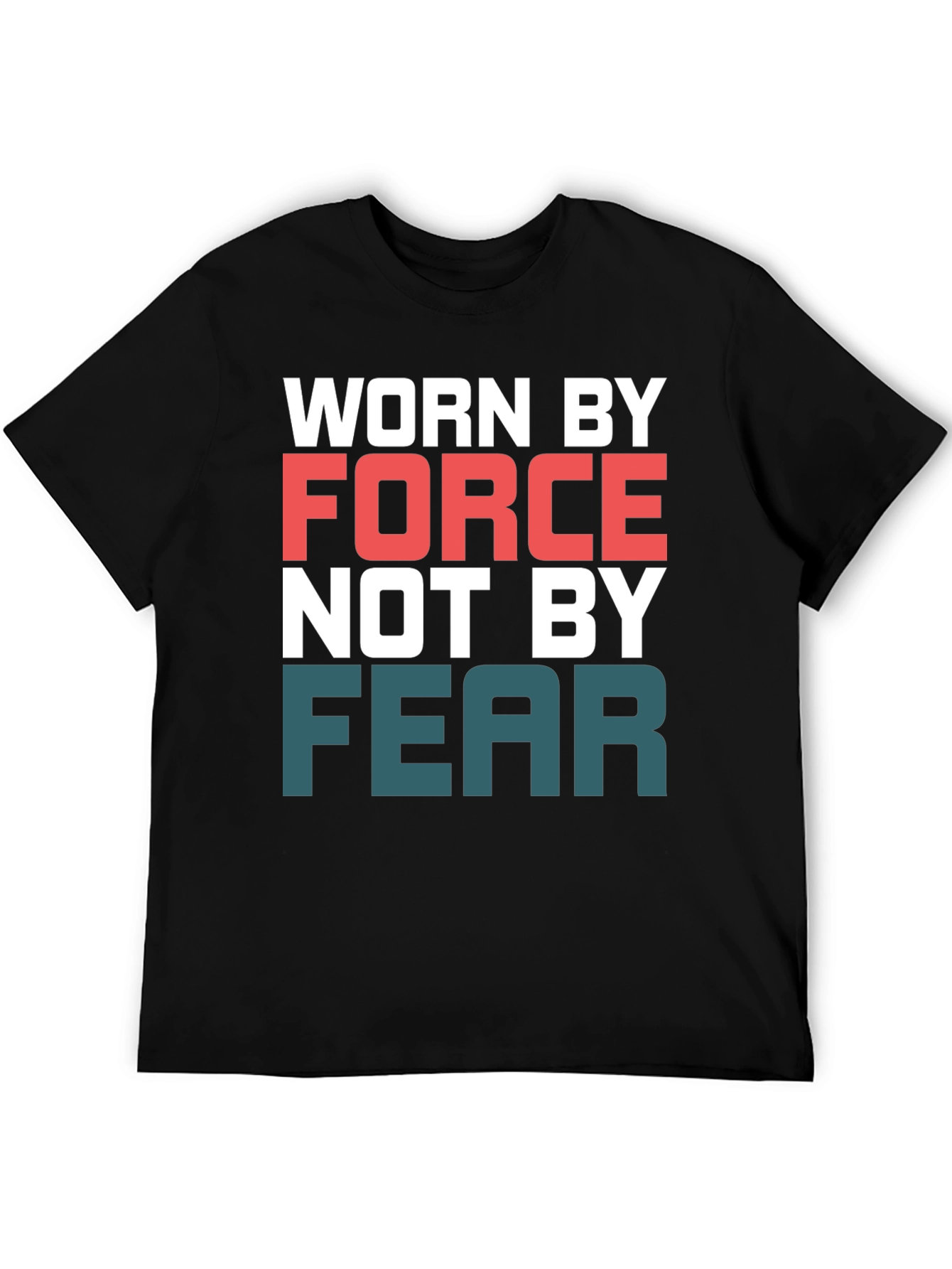 Black Worn by Force T-Shirt view 5
