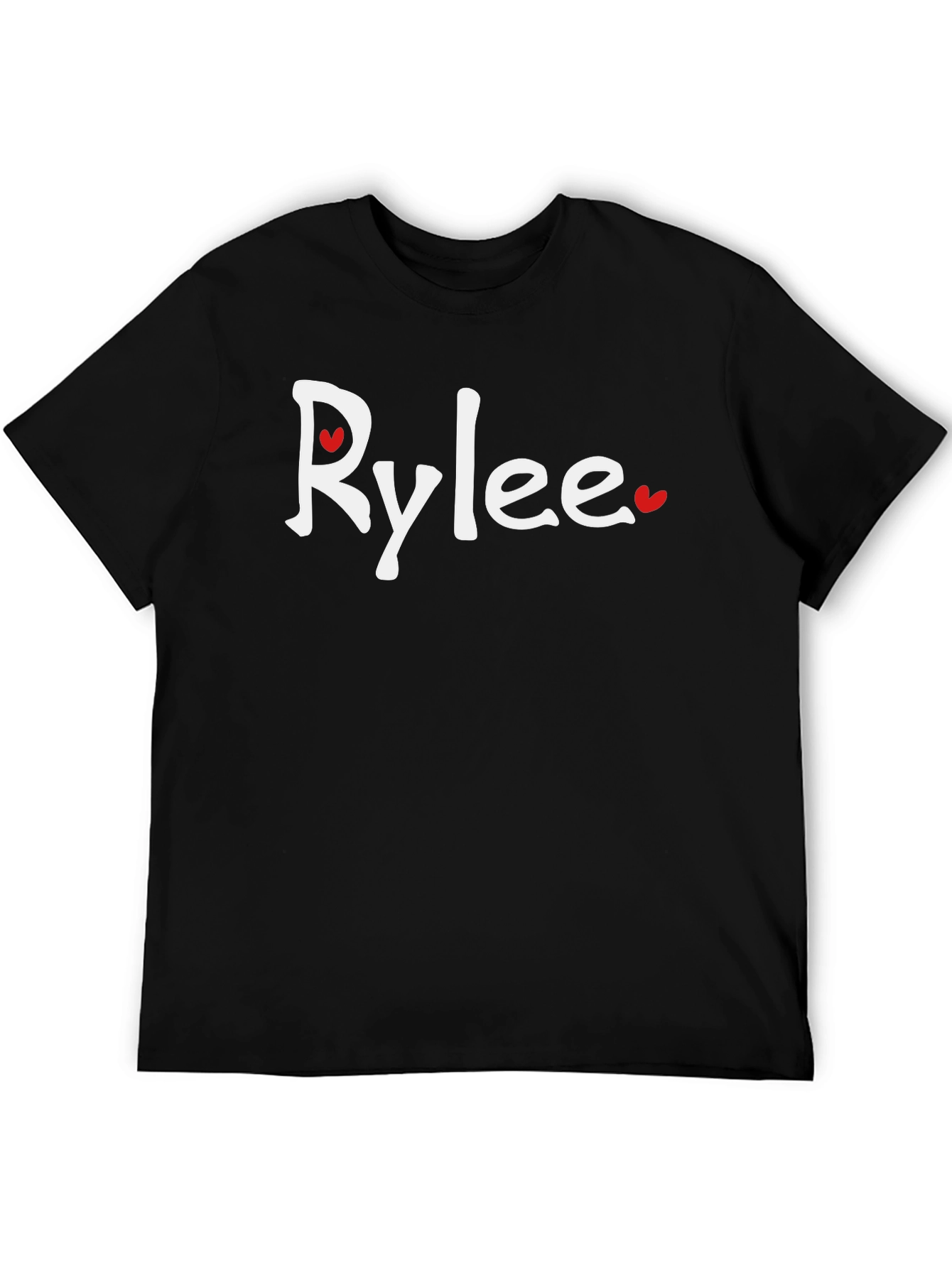 Black RyLee Heart Graphic T-Shirt - Cotton Blend Tee view 5