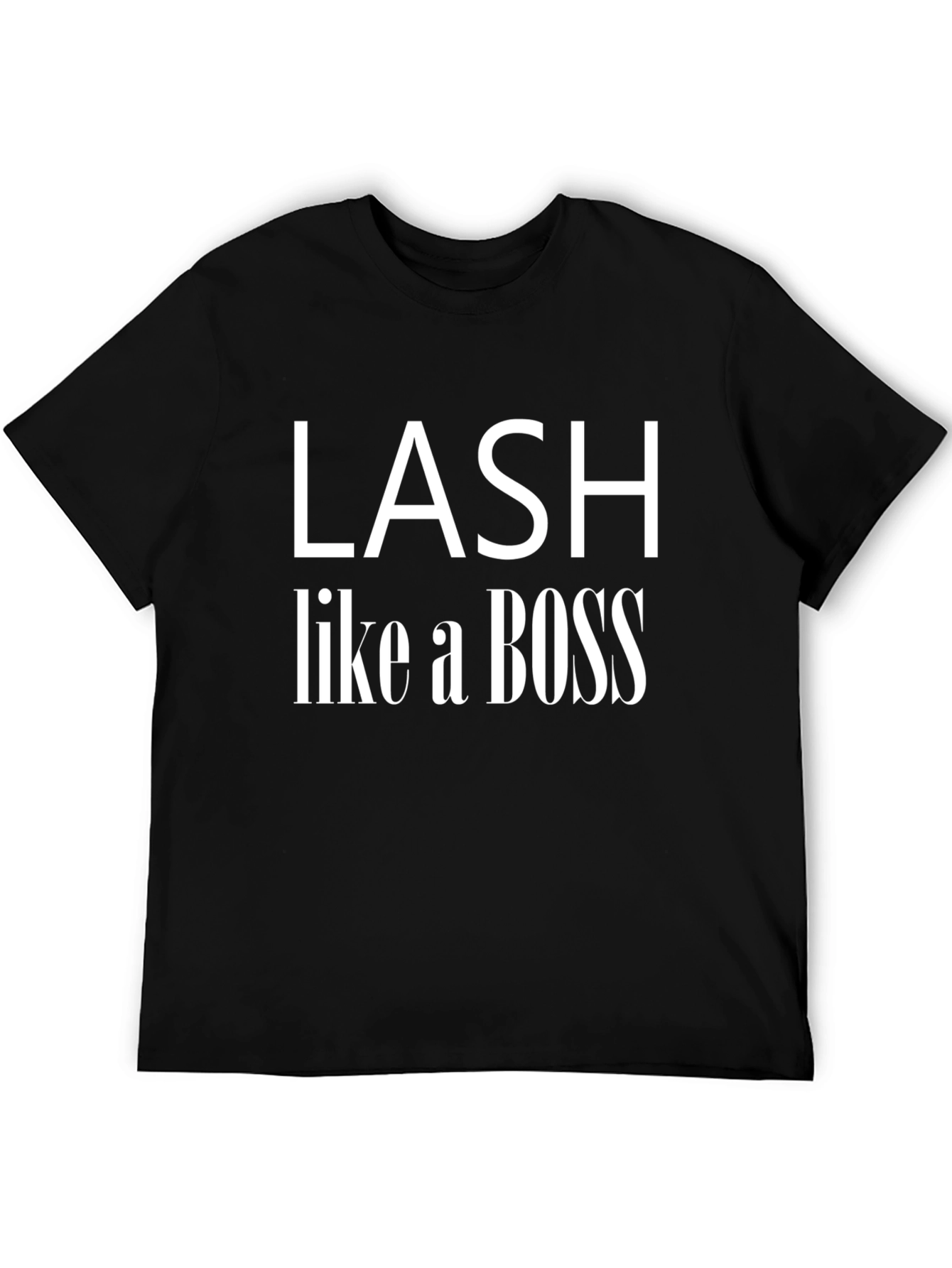 Black Lash Like a Boss Graphic Tee - Black view 5