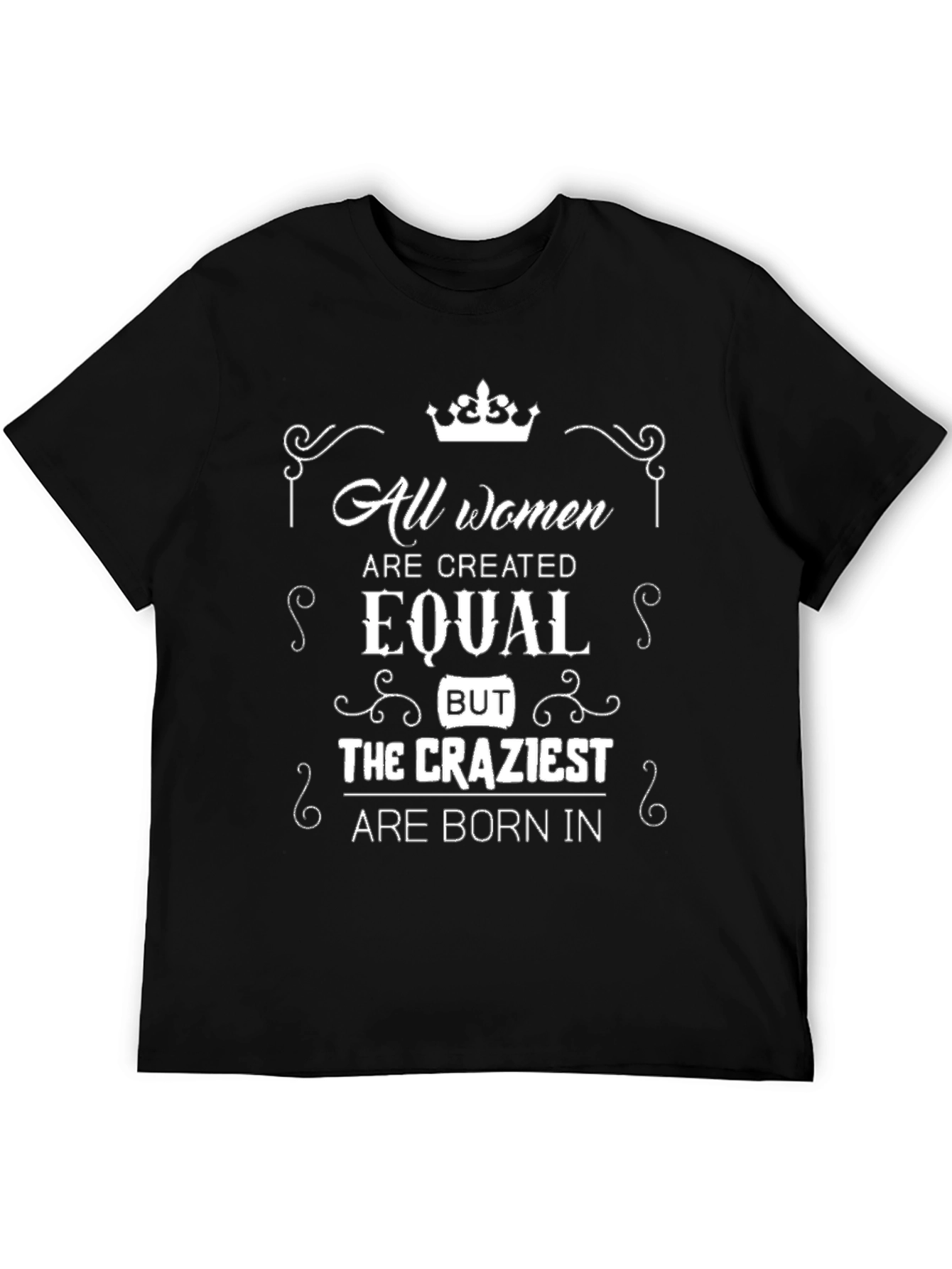 Black All Women are Created Equal Men's T-Shirt view 5