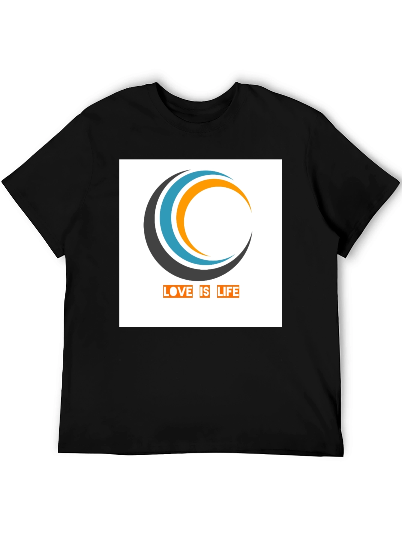 Black Love is Life Graphic T-Shirt - Stylish Black Tee view 5
