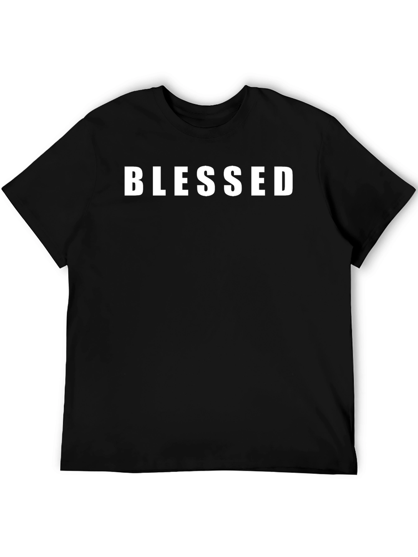 Black Blessed Black Graphic Tee - Religious T-Shirt view 5