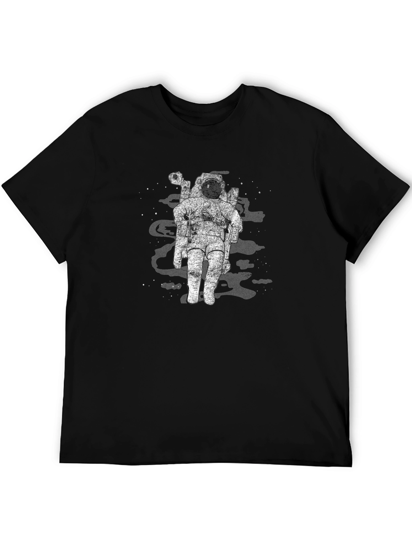 Black Astronaut Graphic Black T-Shirt view 5