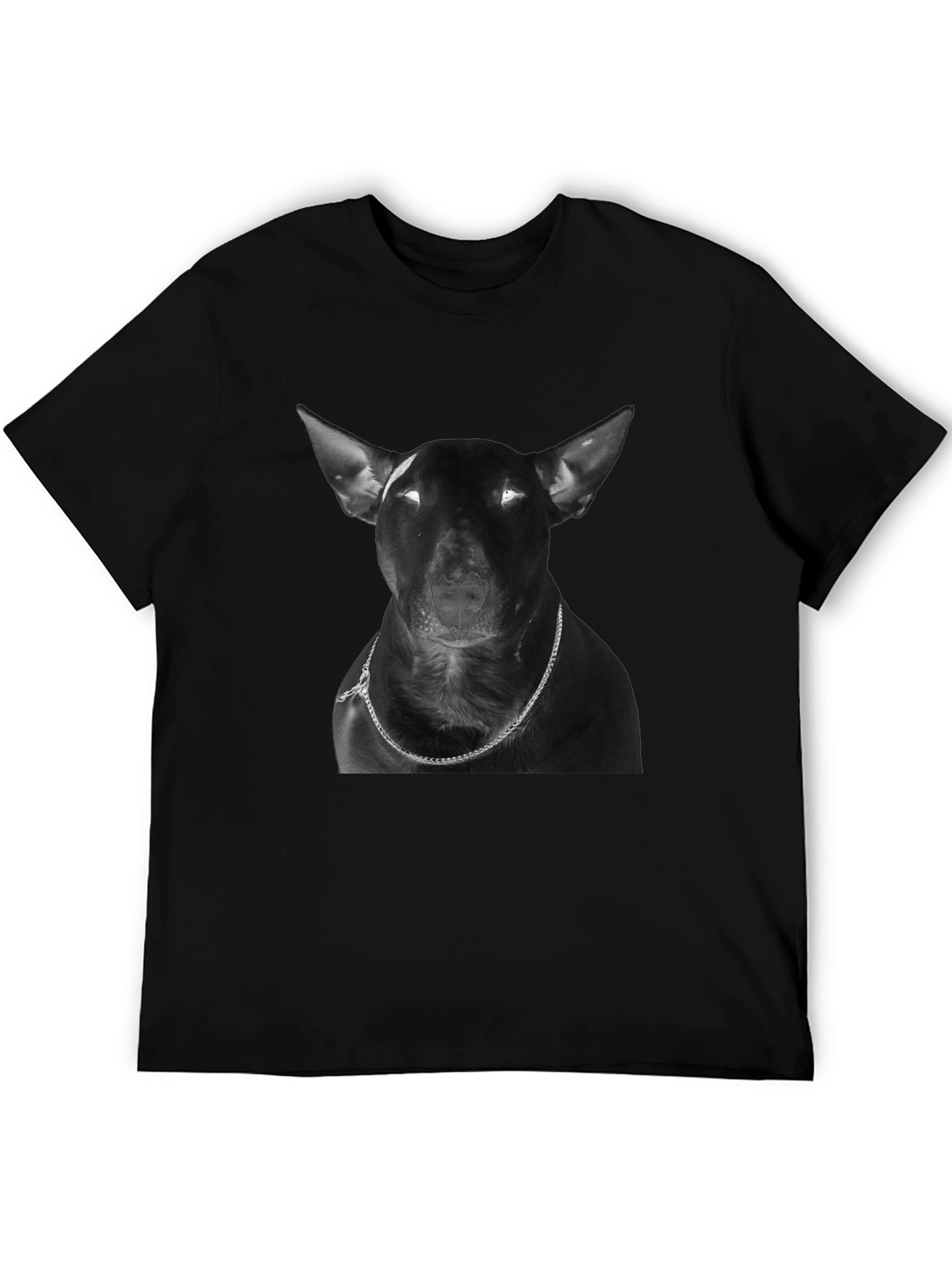 Black Dog Graphic T-Shirt - Bull Terrier Design view 5