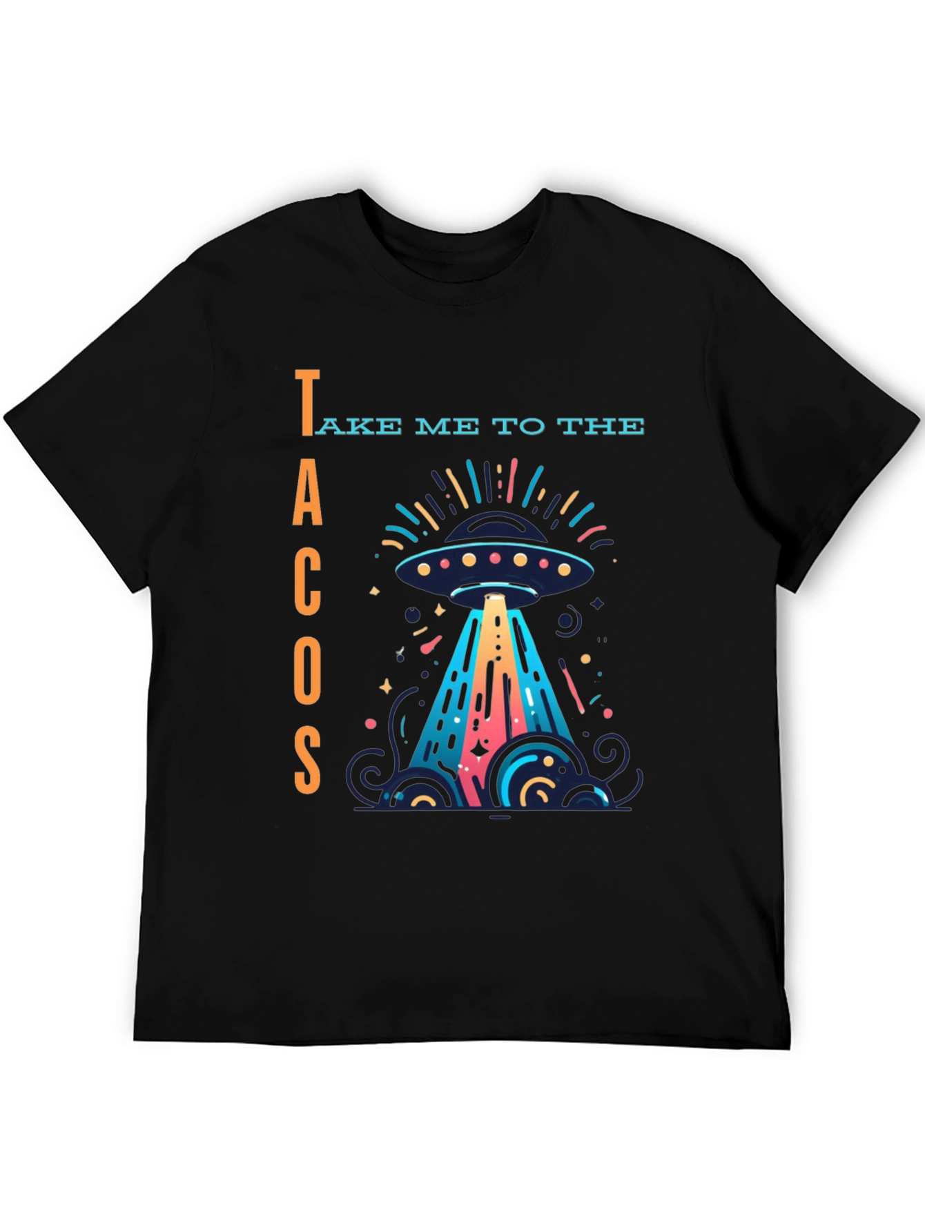 Black Take Me to the Tacos Graphic T-Shirt view 5
