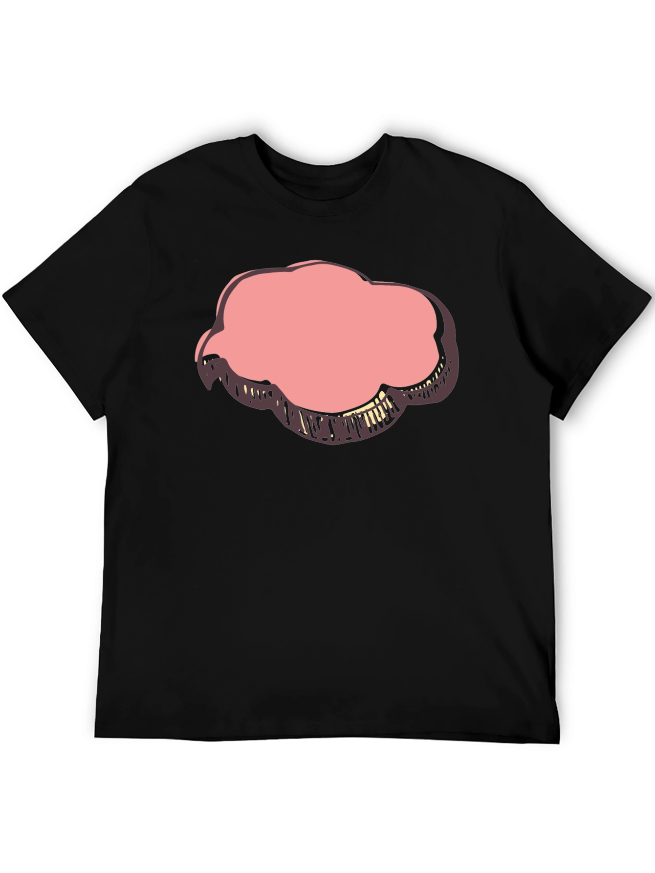 Black Cloud Graphic Print Black T-Shirt view 5