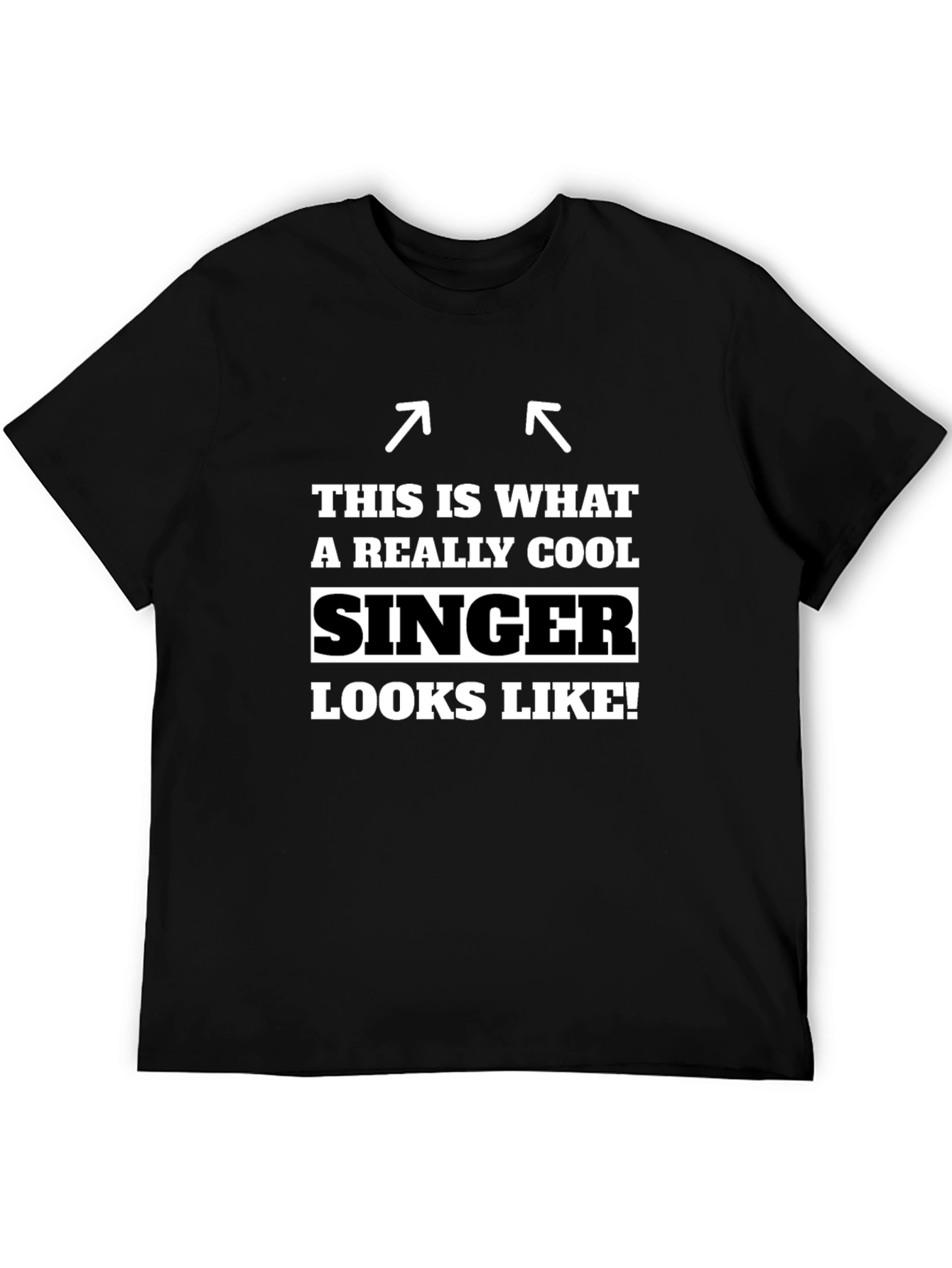 Black Cool Singer Graphic T-Shirt view 5