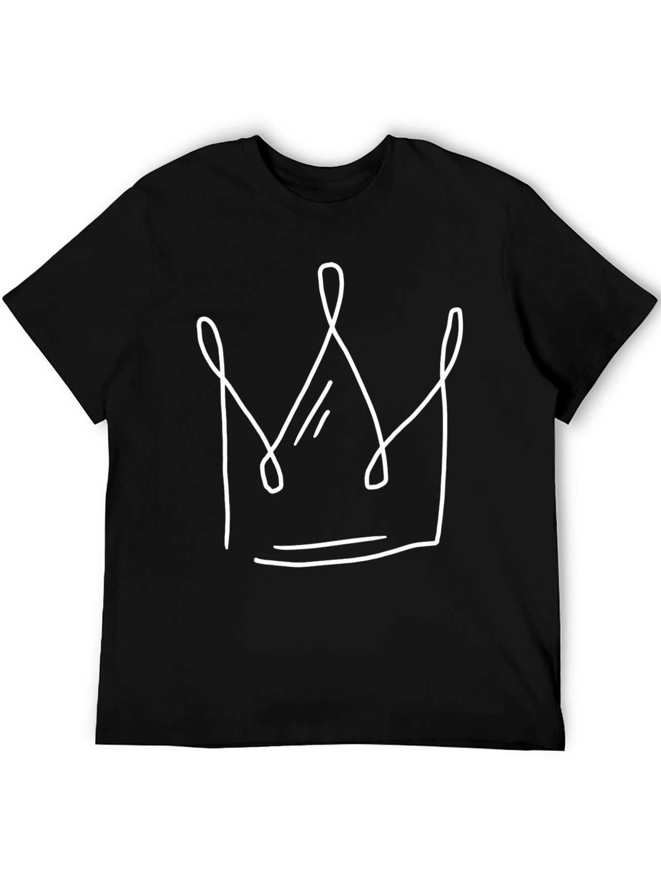 Black Crown Graphic Tee - Stylish Black T-Shirt view 5