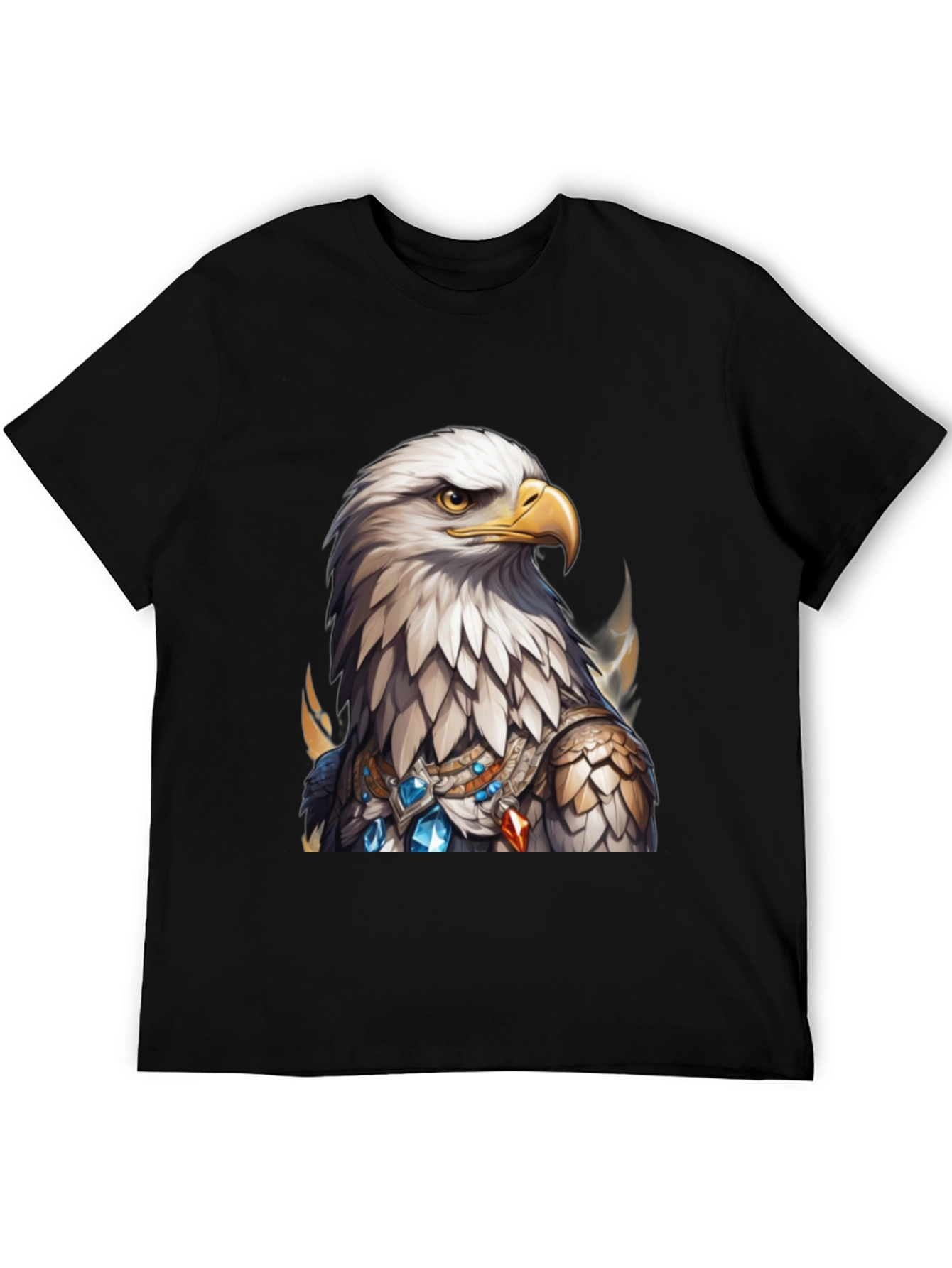 Black Eagle Warrior T-Shirt - Black Graphic Tee view 5