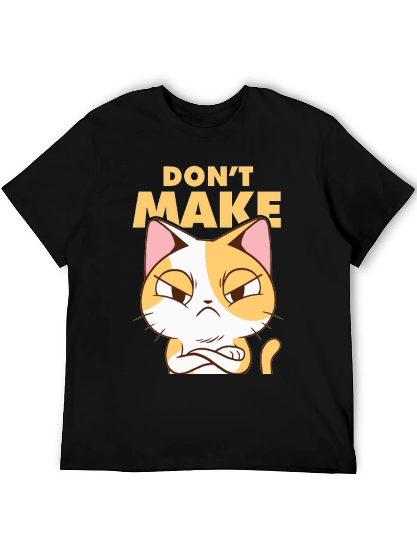 Black Don't Make Me Angry Cat T-Shirt view 5