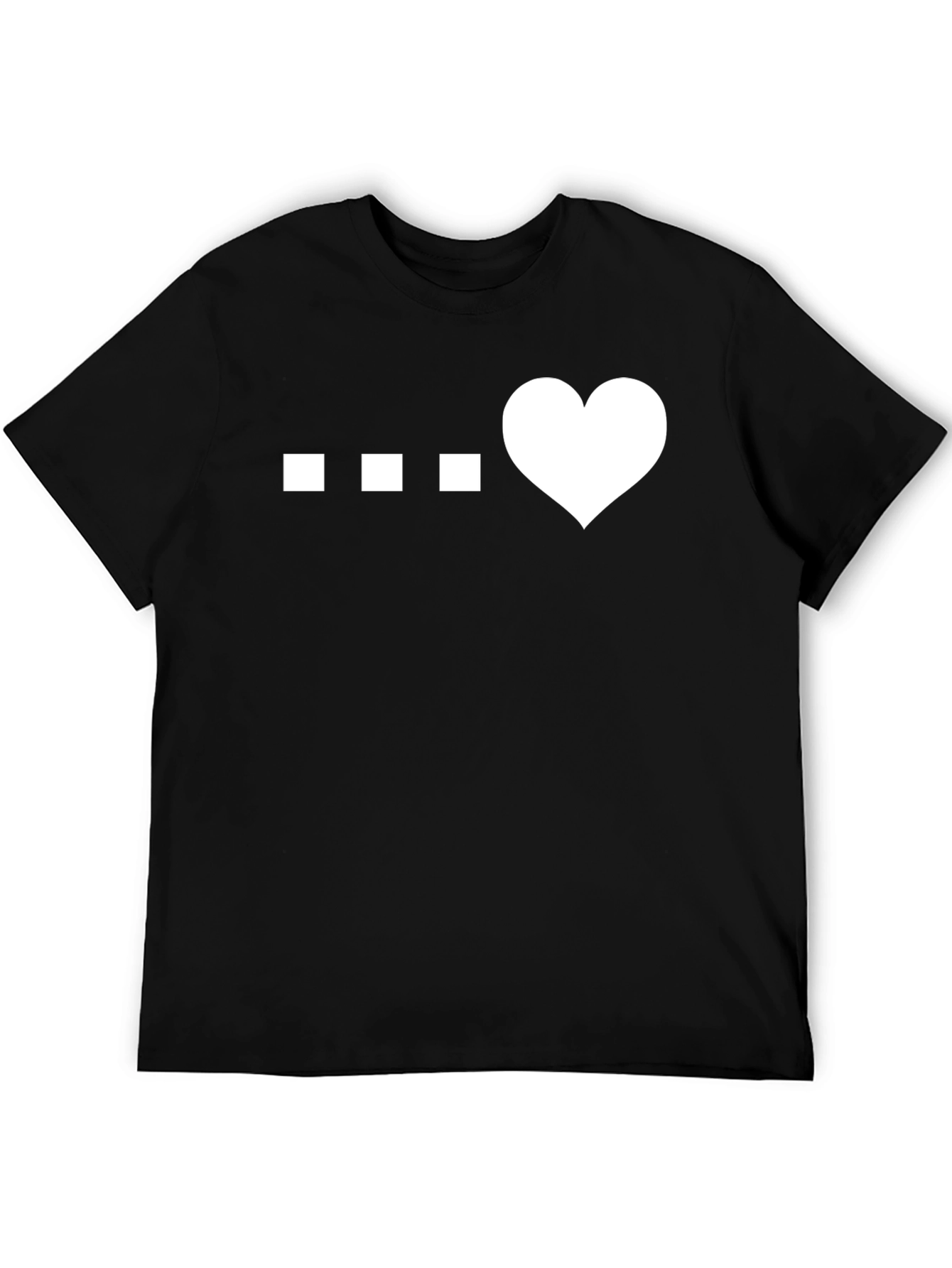 Black Heartbeat Graphic Tee - Modern Casual Style view 5