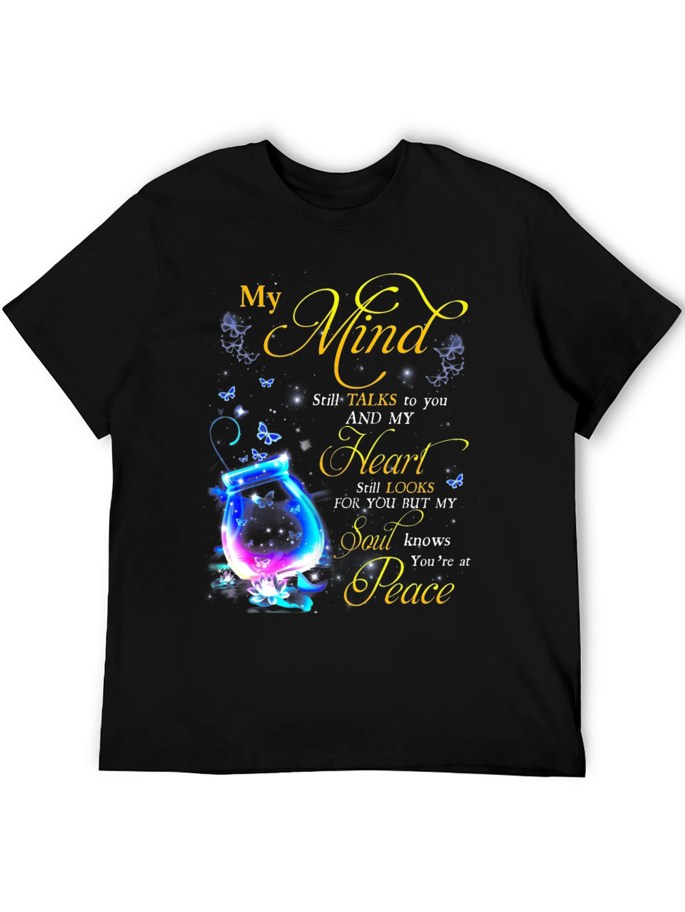 Black My Mind Still Talks to You T-Shirt view 5