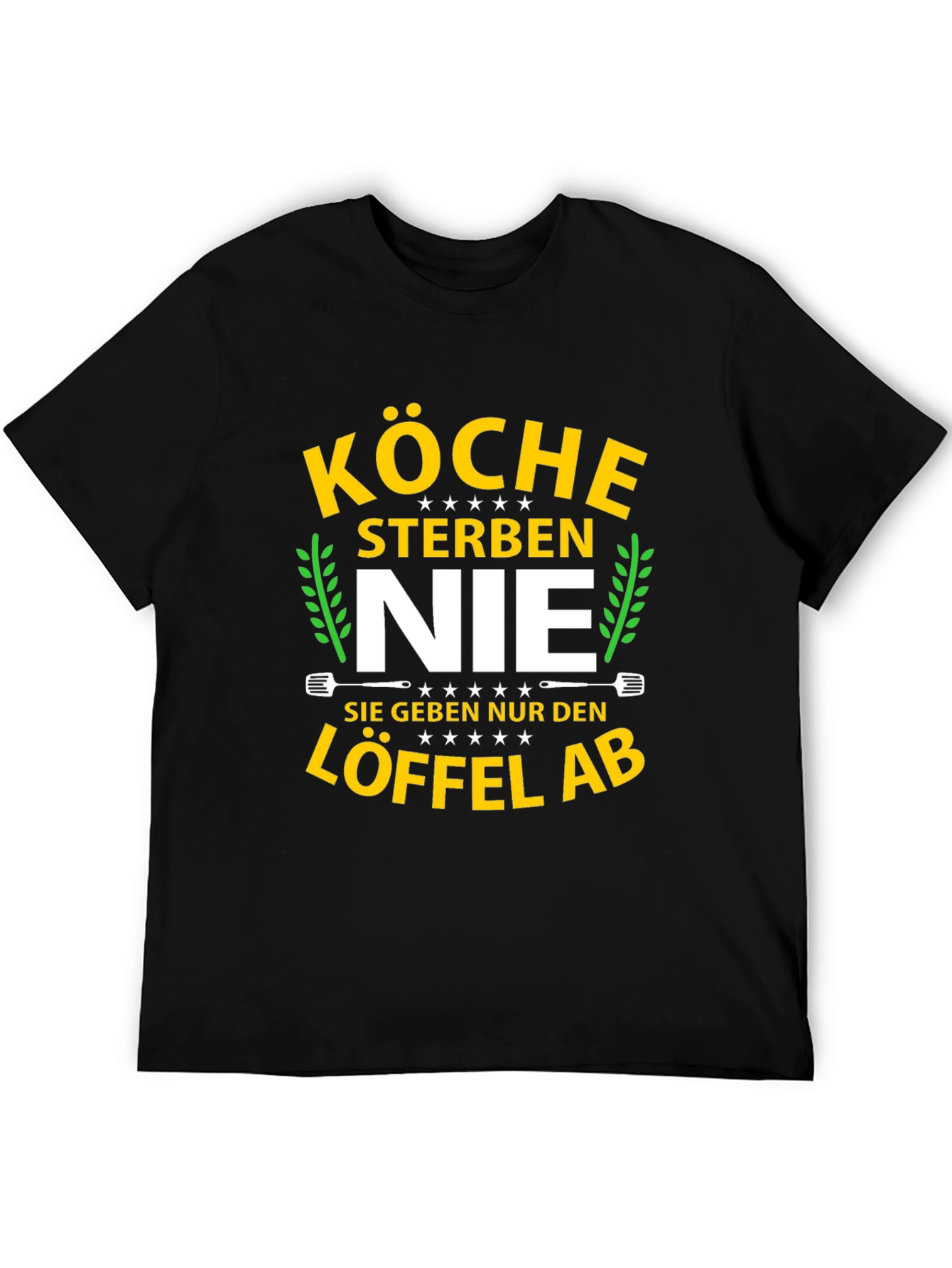 Black Köche Sterben Nie Chef T-Shirt view 5
