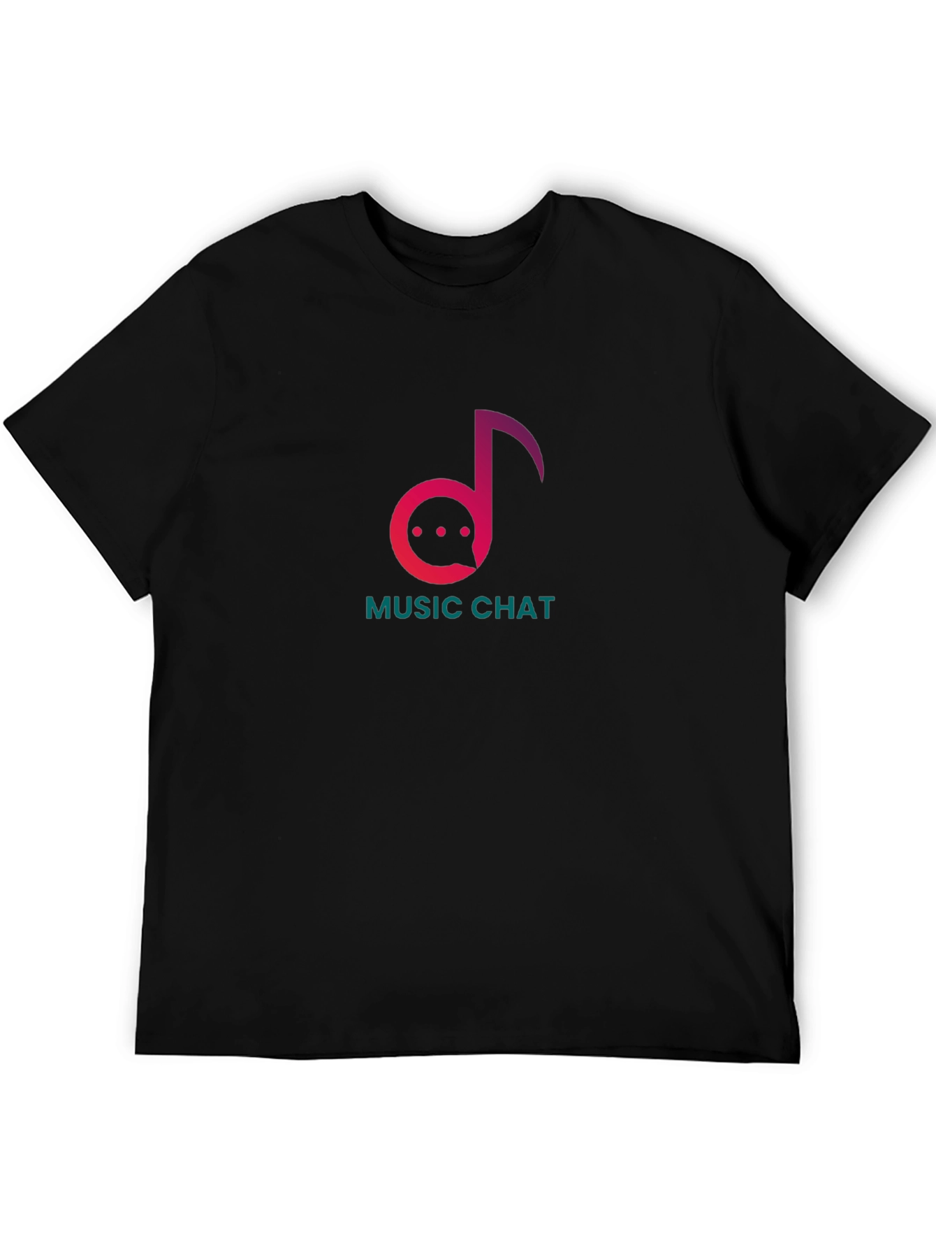 Black Music Chat Graphic Tee - Trendy Musician T-Shirt view 5